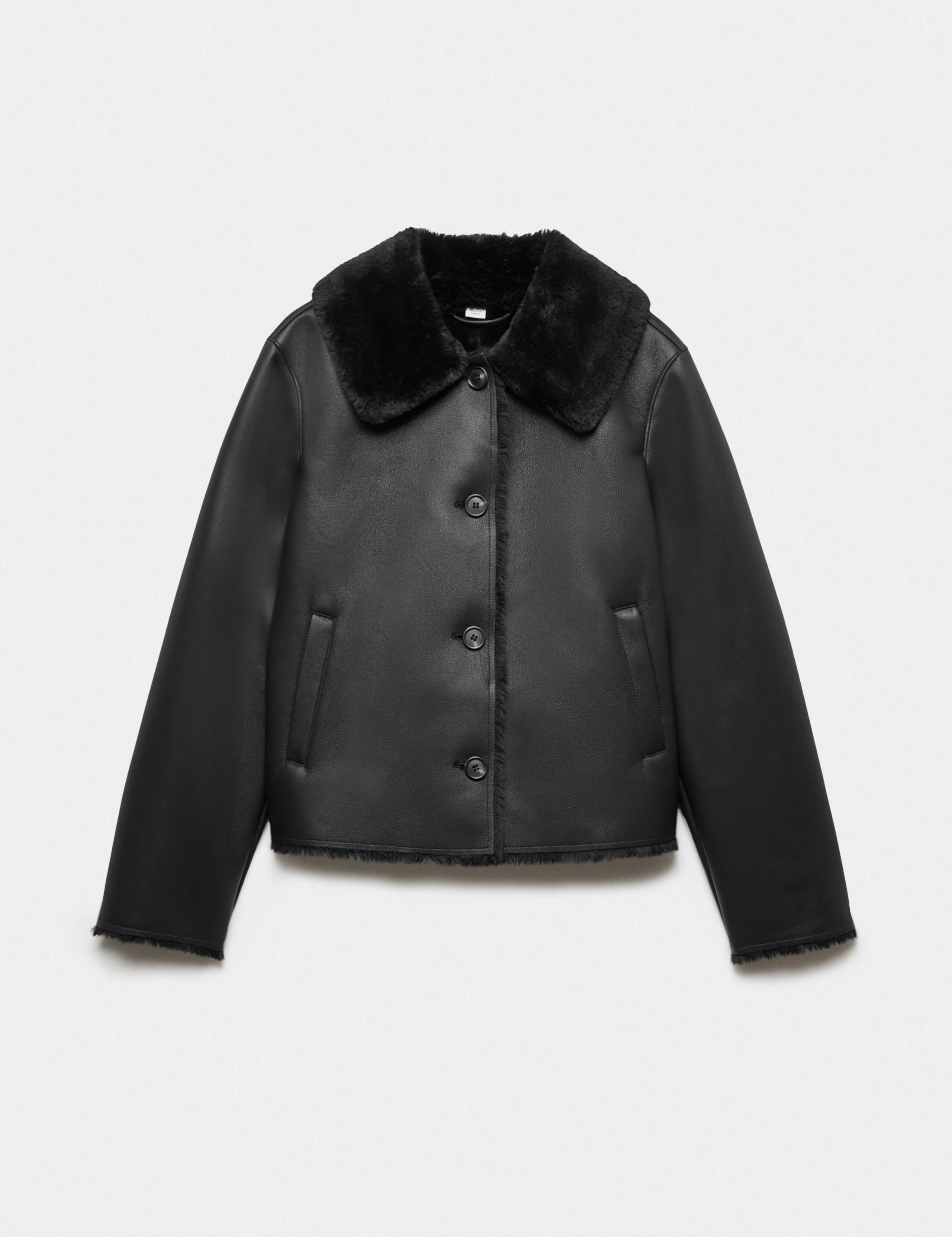 Faux Shearling Aviator Jacket 2 of 7