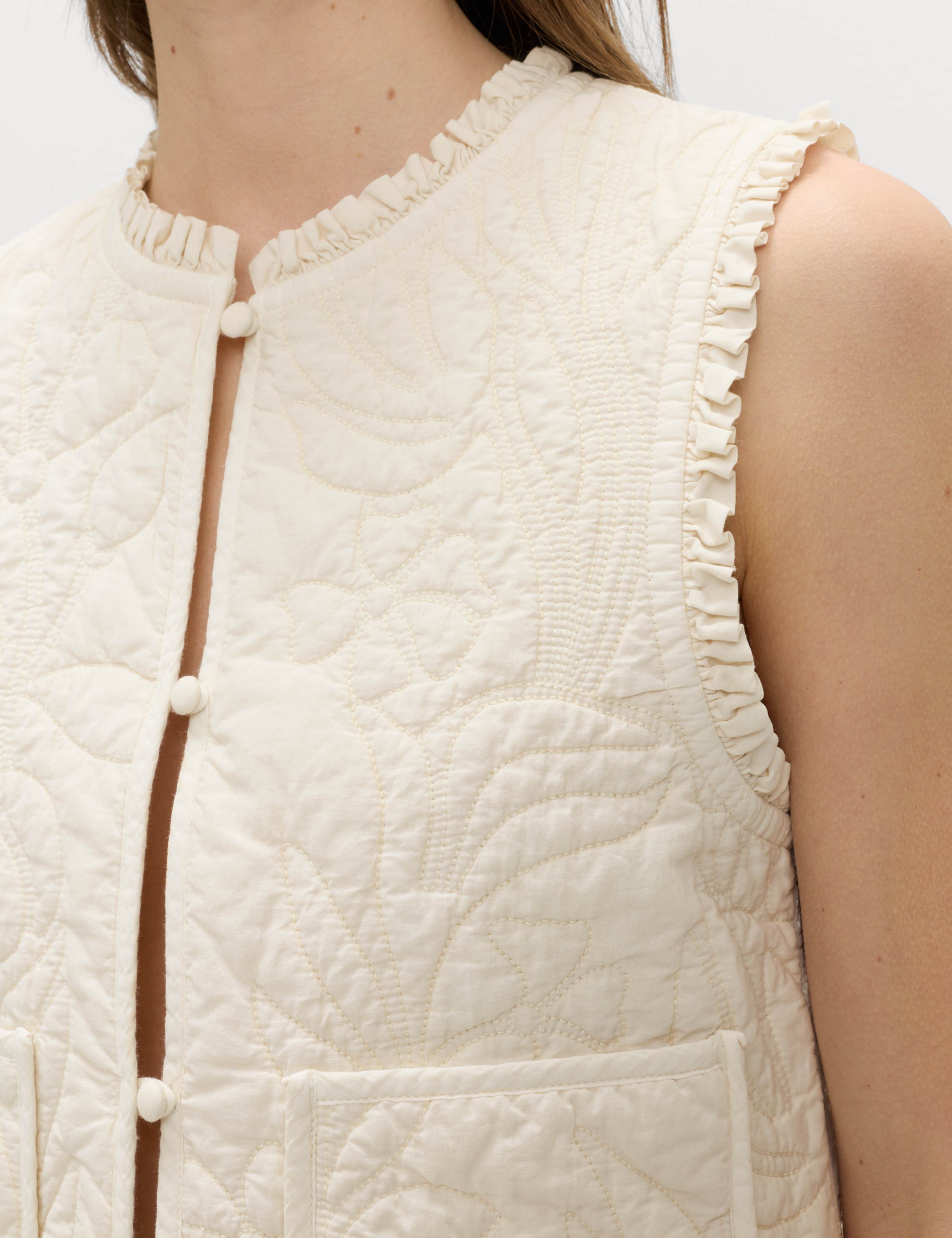 Pure Cotton Quilted Gilet 3 of 5