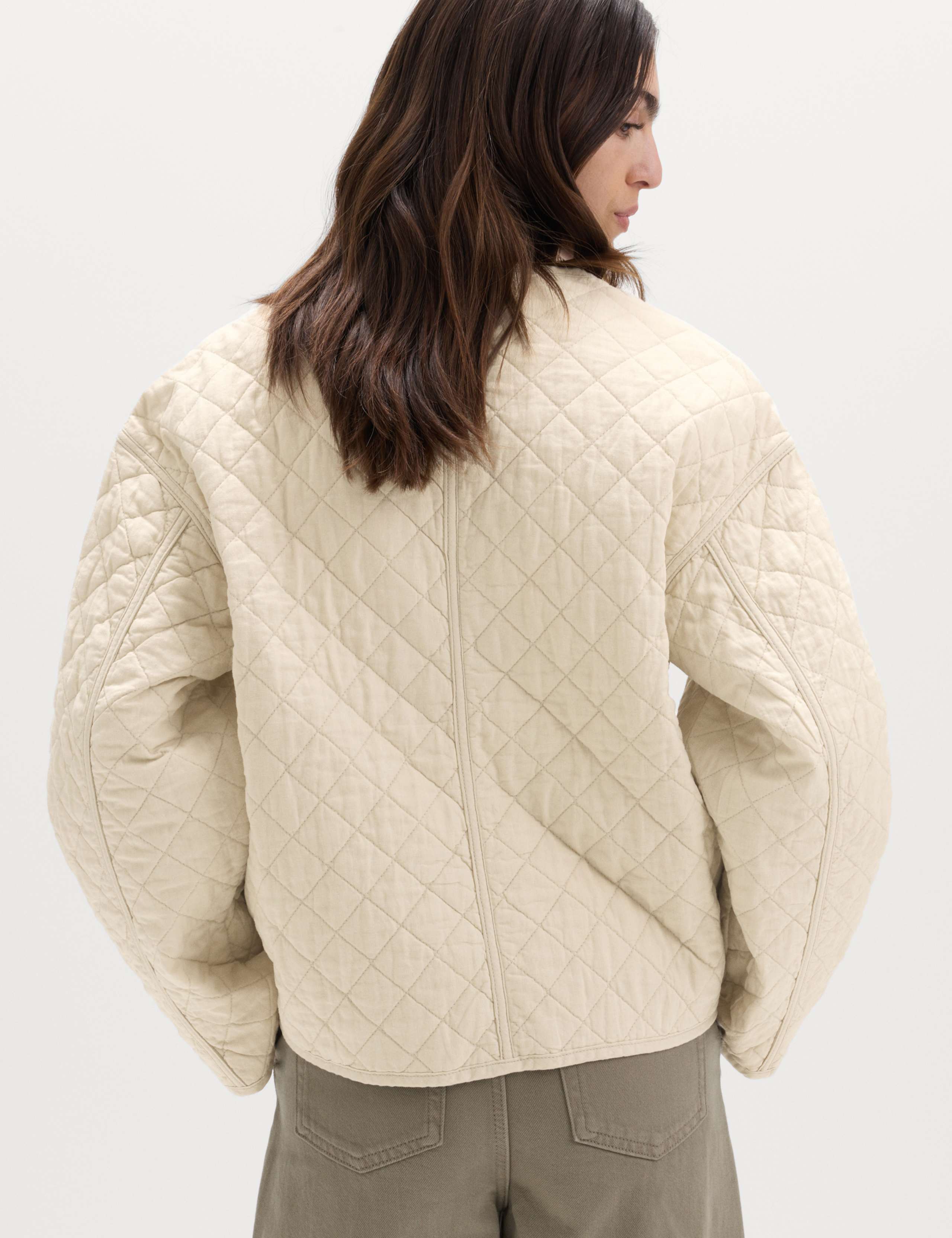 Linen Rich Lightweight Quilted Jacket 3 of 5
