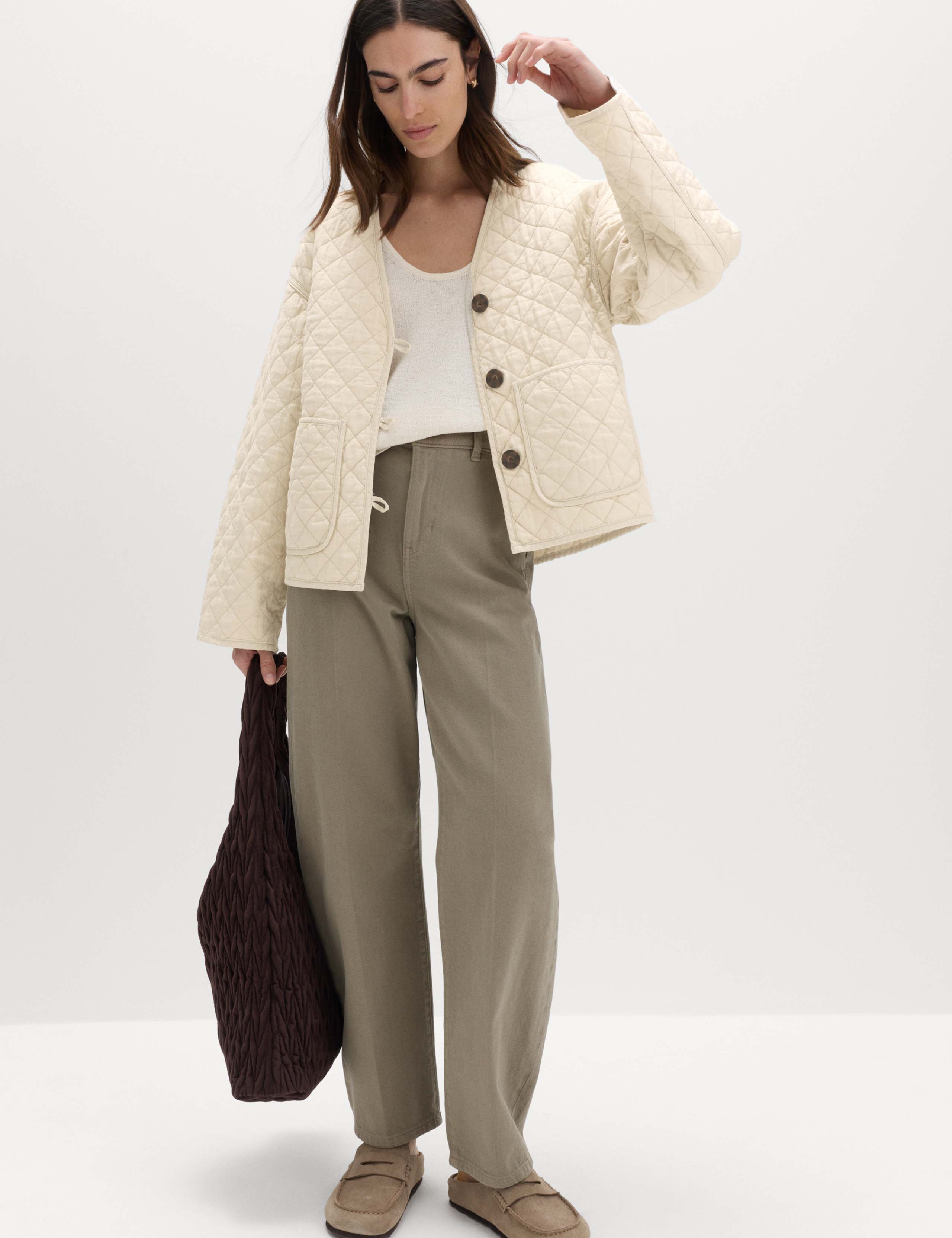 Linen Rich Lightweight Quilted Jacket 5 of 5