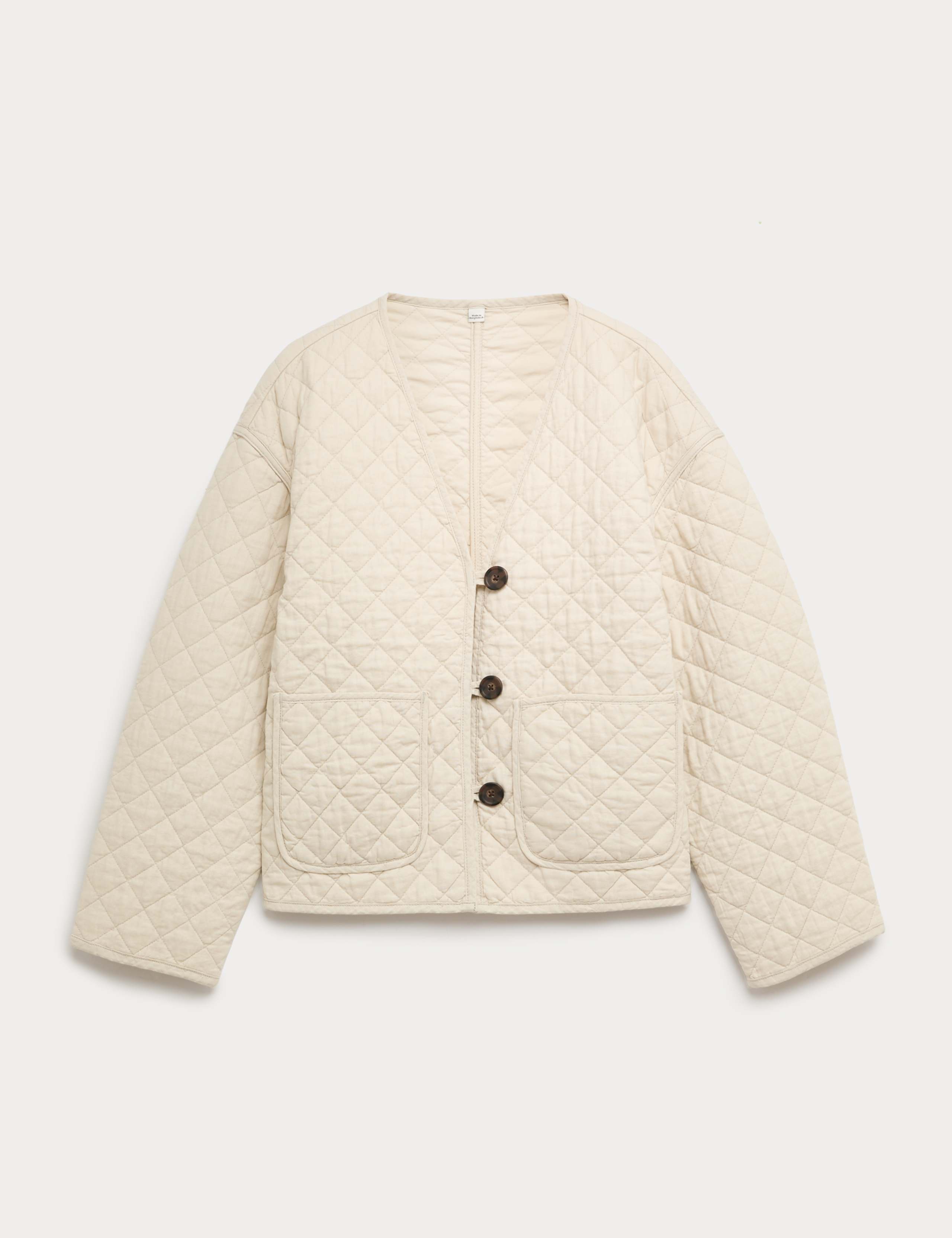 Linen Rich Lightweight Quilted Jacket 2 of 5