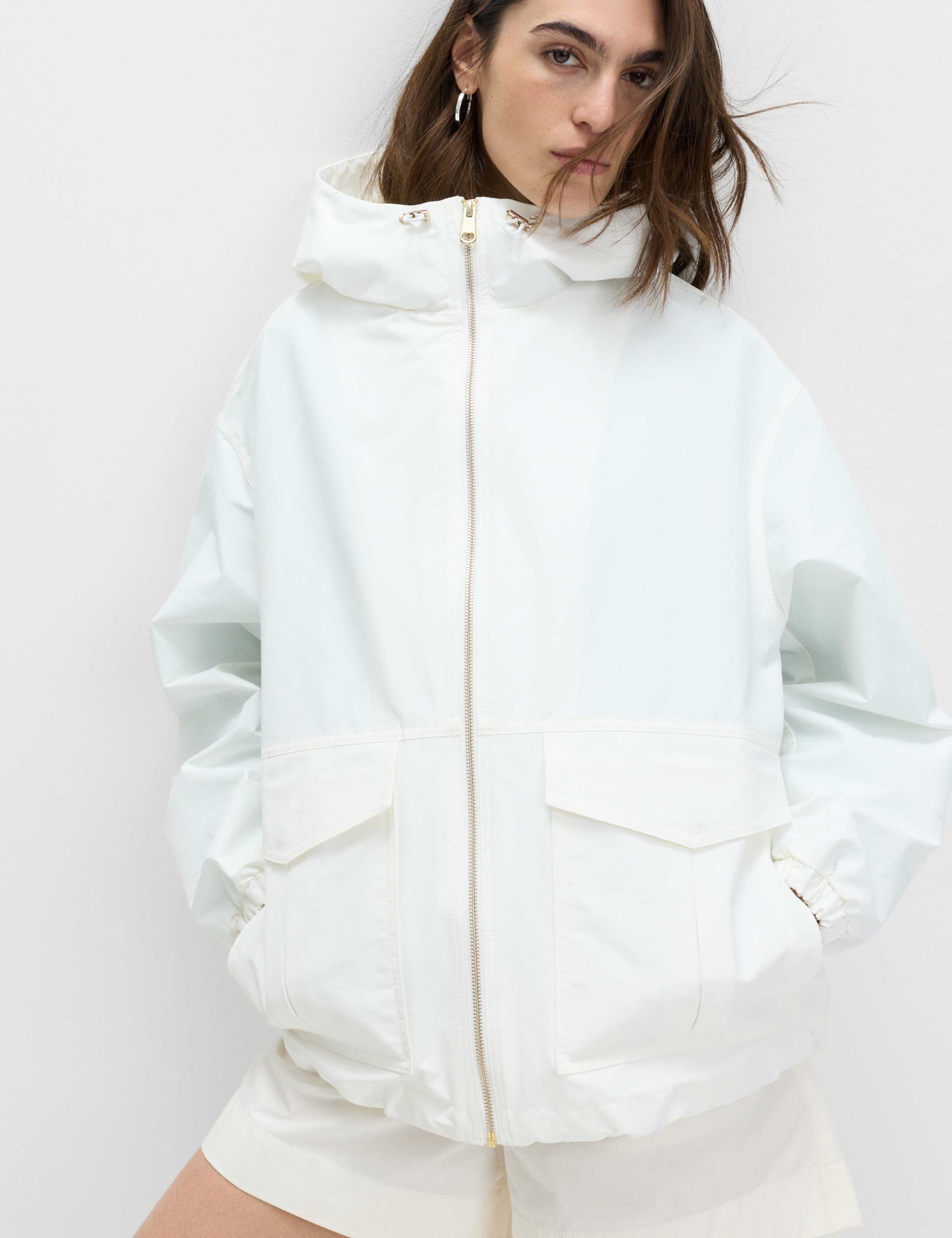 Stormwear™ Cotton Rich Hooded Parka Coat 1 of 6