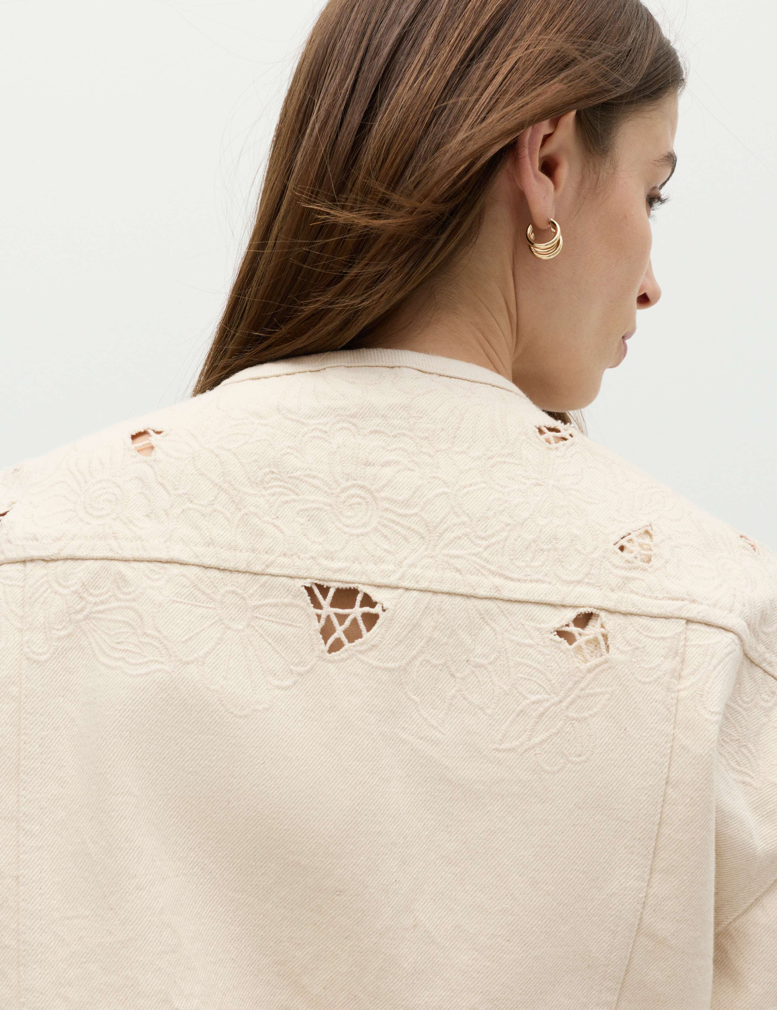 Cutwork Denim Trucker Jacket 6 of 6