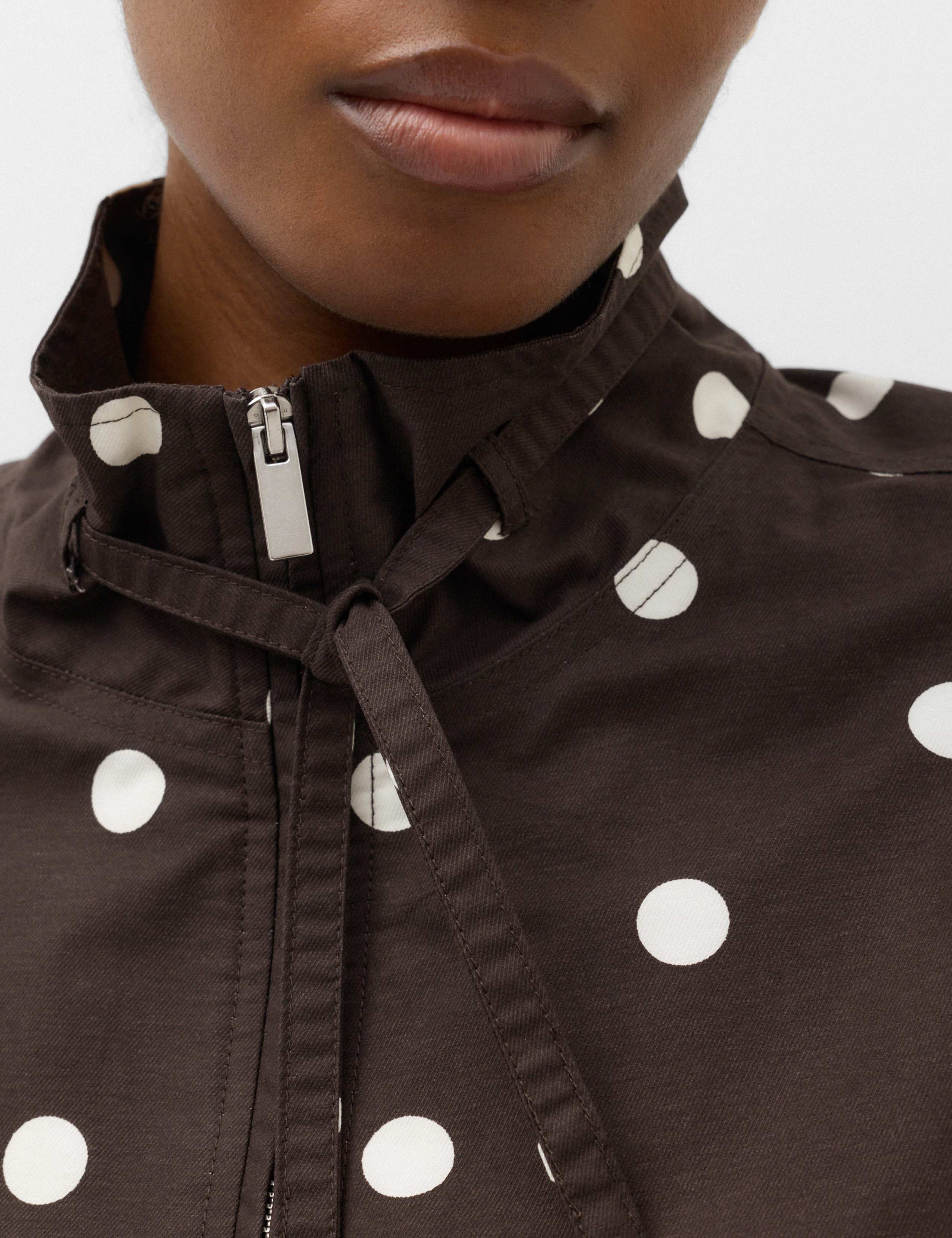 Cotton Rich Funnel Neck Bomber Jacket 3 of 6