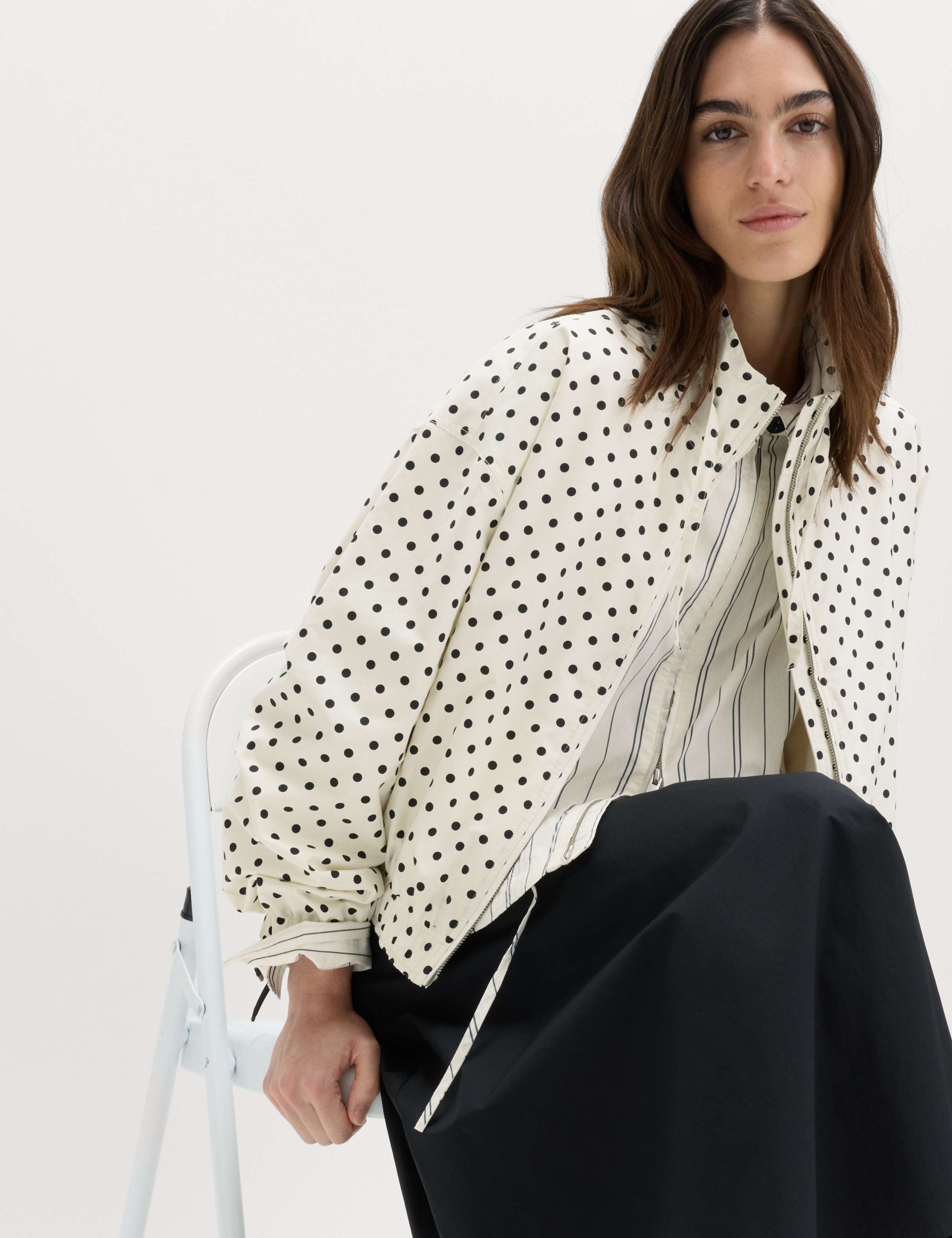 Cotton Rich Funnel Neck Bomber Jacket 7 of 7