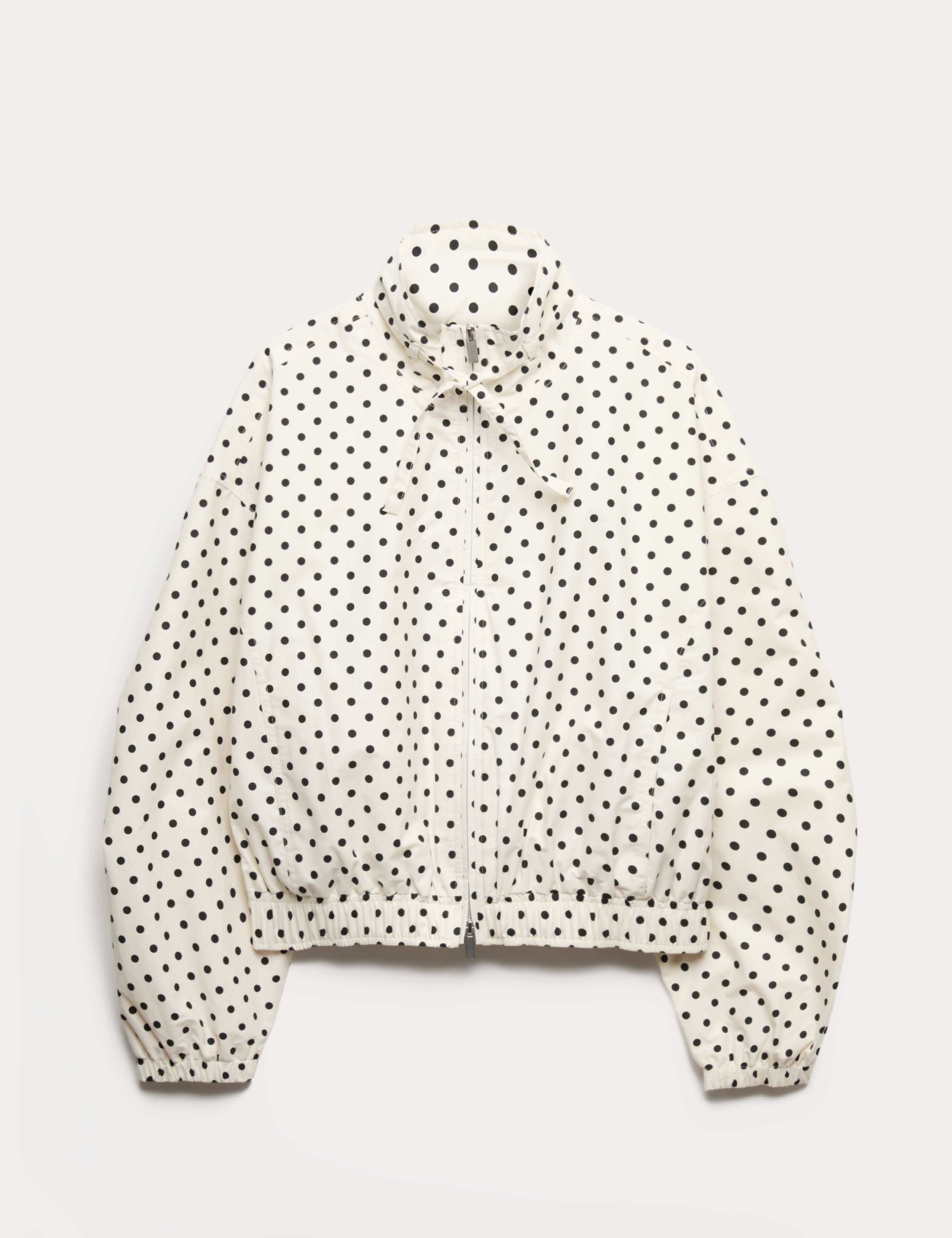 Cotton Rich Funnel Neck Bomber Jacket 2 of 7