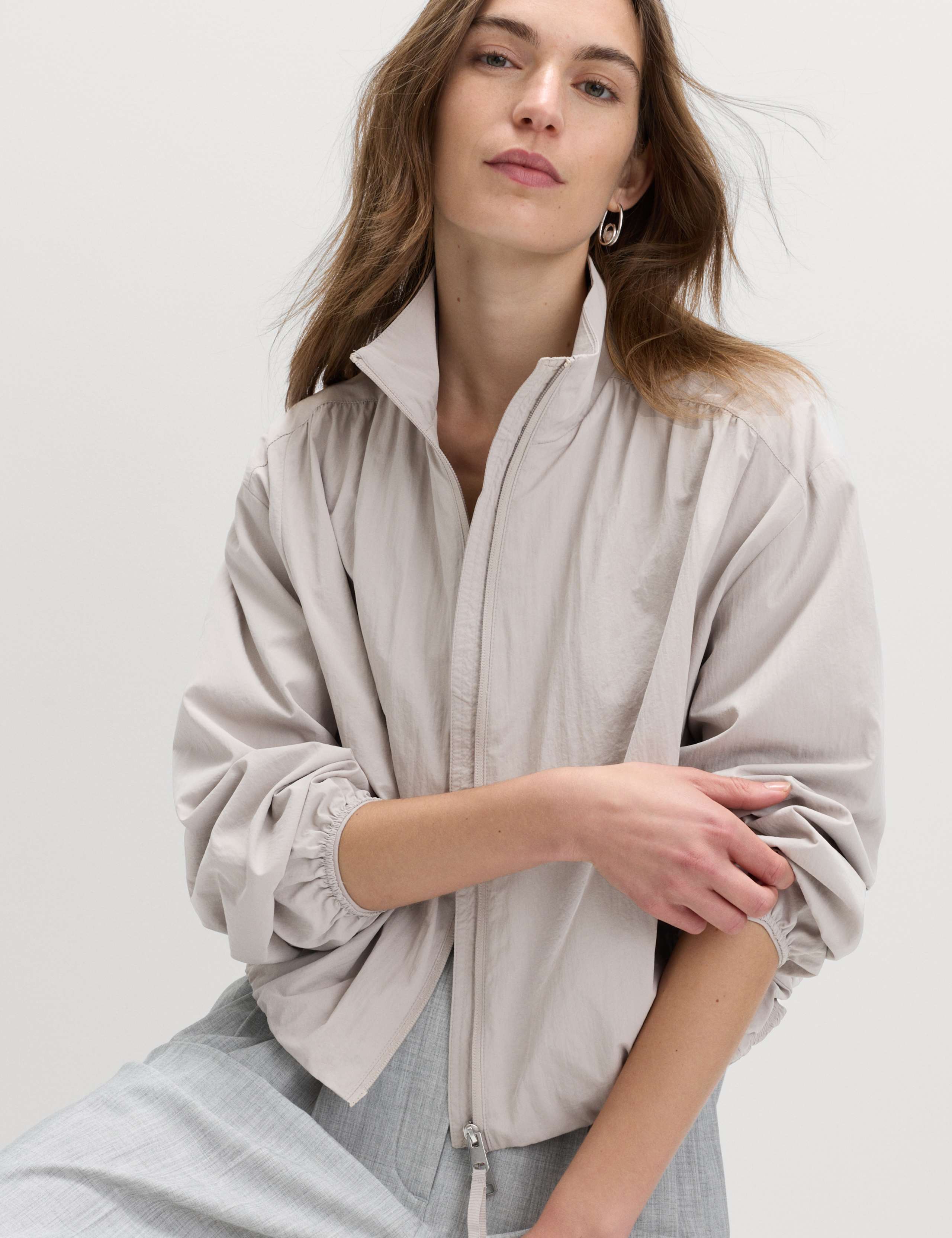 Stormwear™ Lightweight Funnel Neck Gathered Jacket 7 of 7