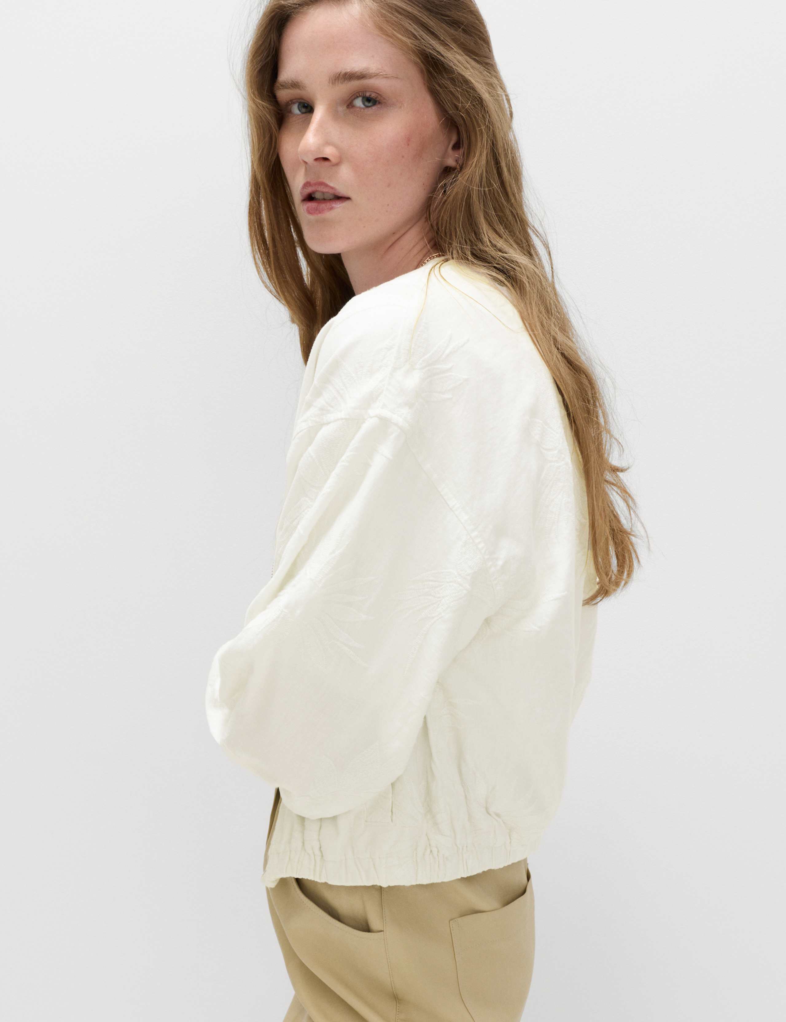 Linen Rich Embroidered Jacket 3 of 6