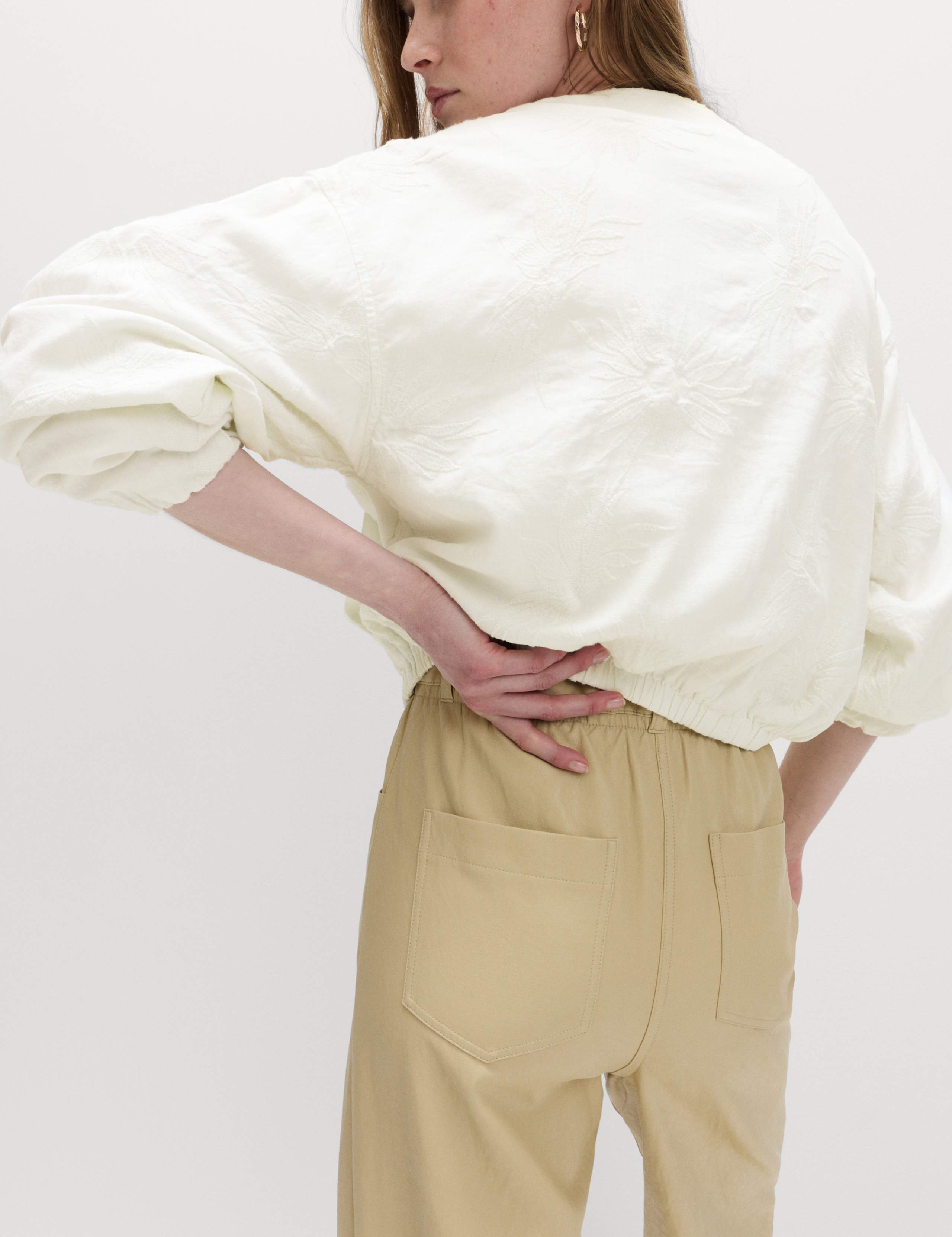 Linen Rich Embroidered Jacket 5 of 6