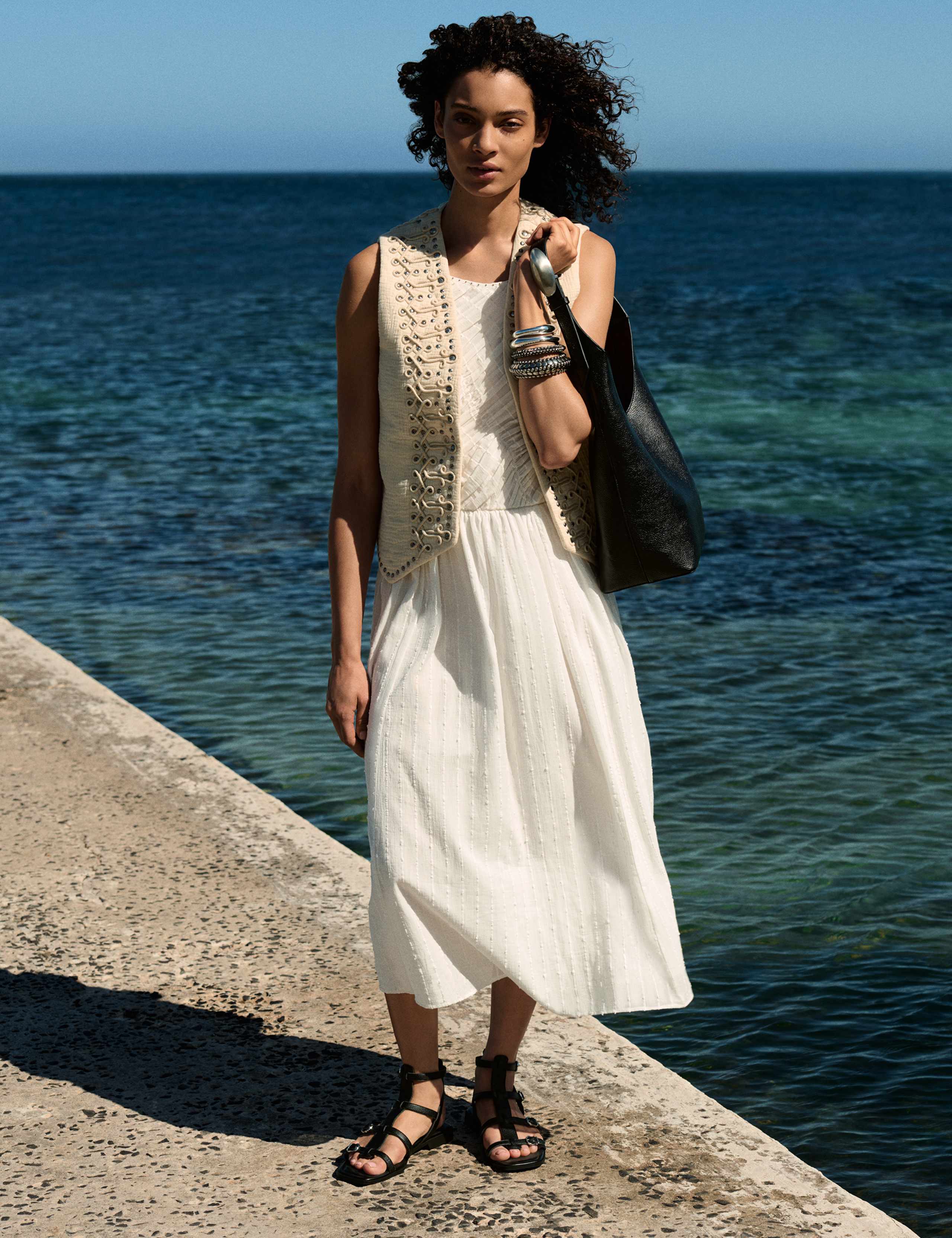 Pure Cotton Studded Gilet 9 of 9