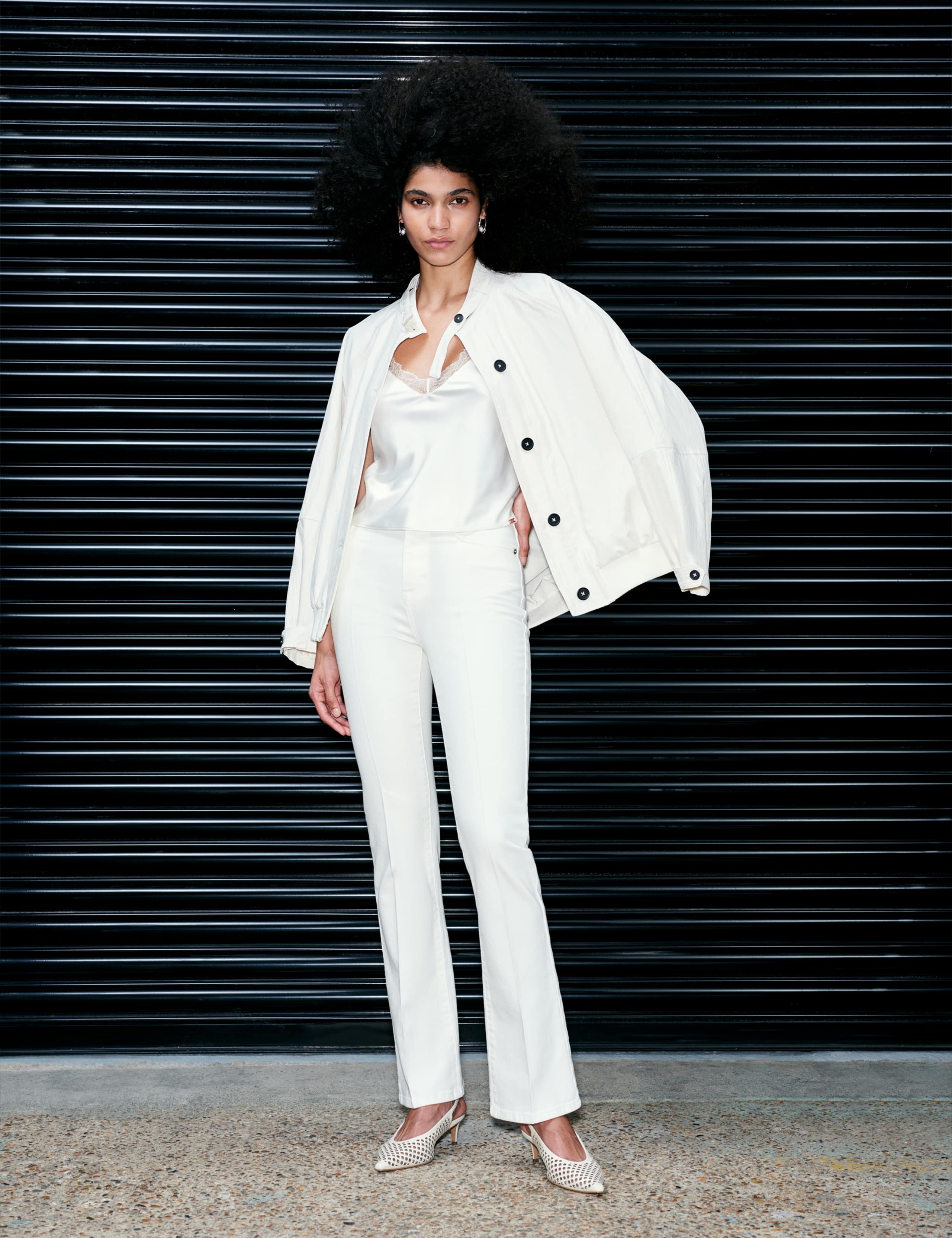 Washed Satin Look Bomber Jacket 7 of 7