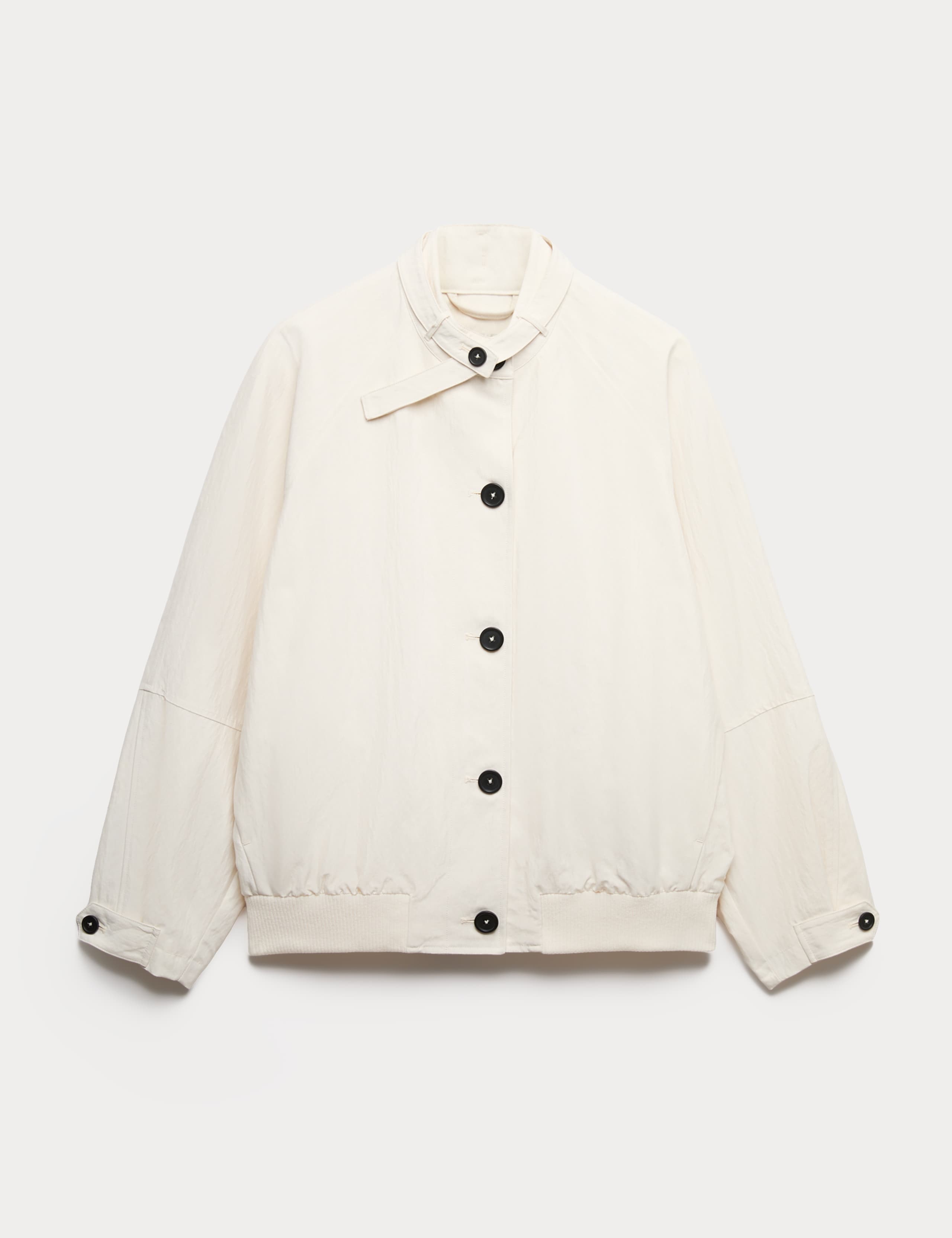 Washed Satin Look Bomber Jacket 2 of 6