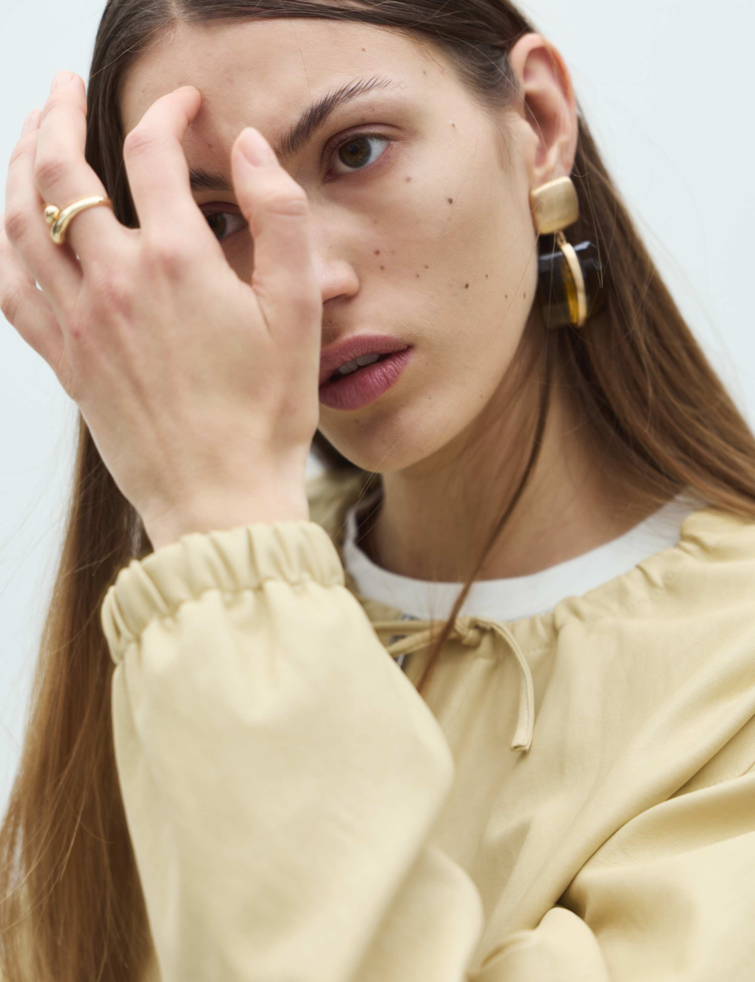 Faux Leather Neck Tie Bomber Jacket 4 of 7