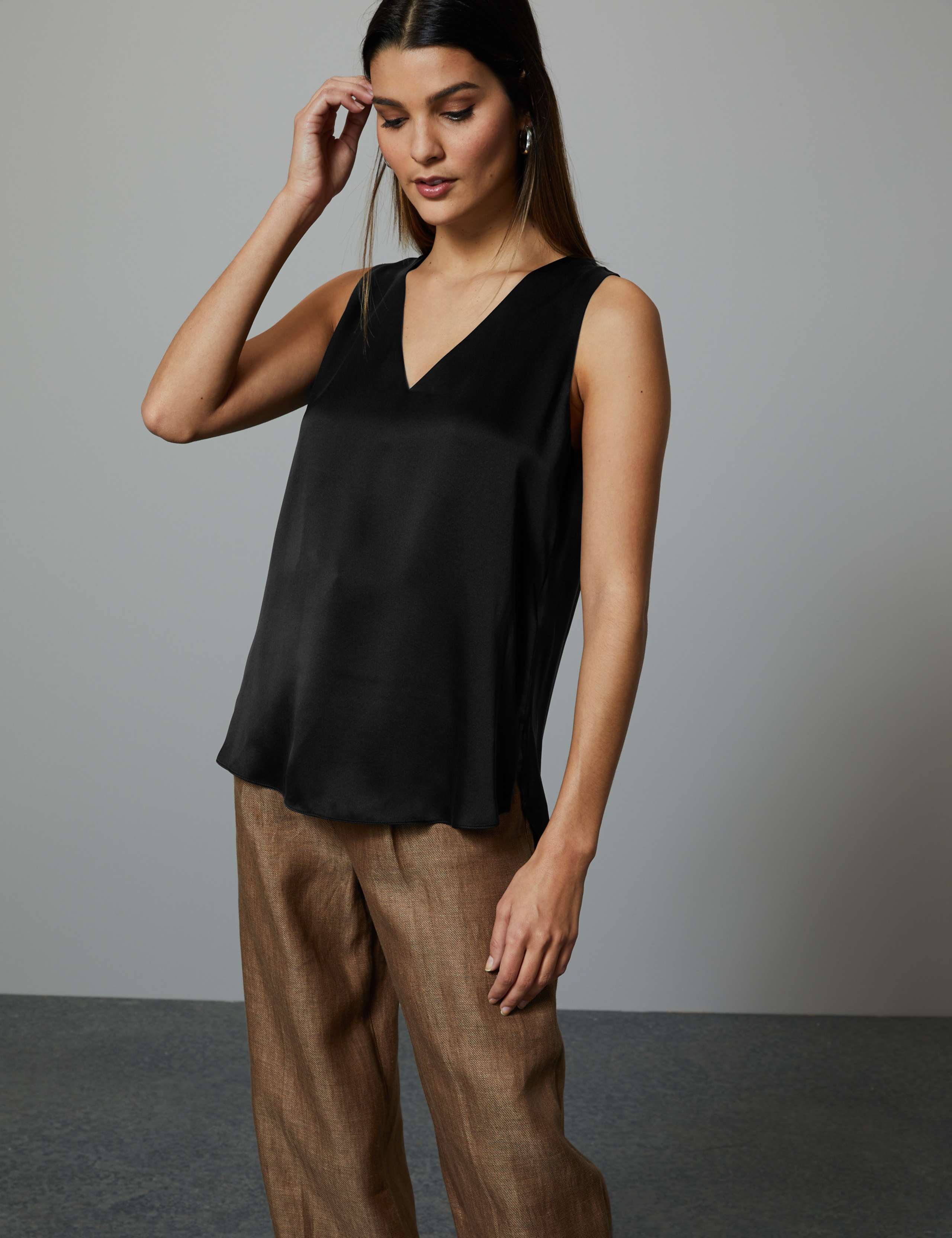 Pure Silk Vest Top Autograph M&S IE