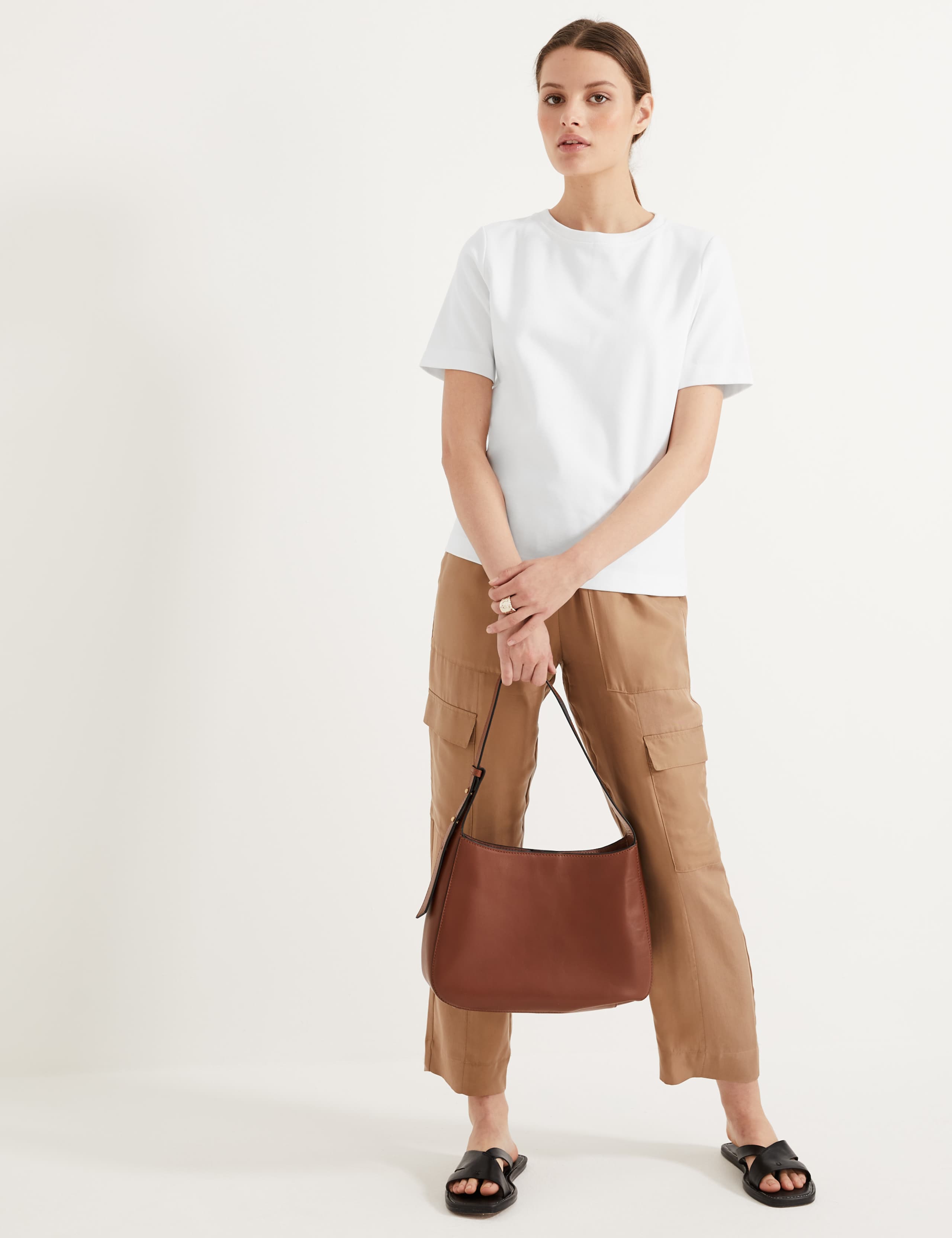 Cotton Rich Crew Neck Short Sleeve T-Shirt 2 of 4