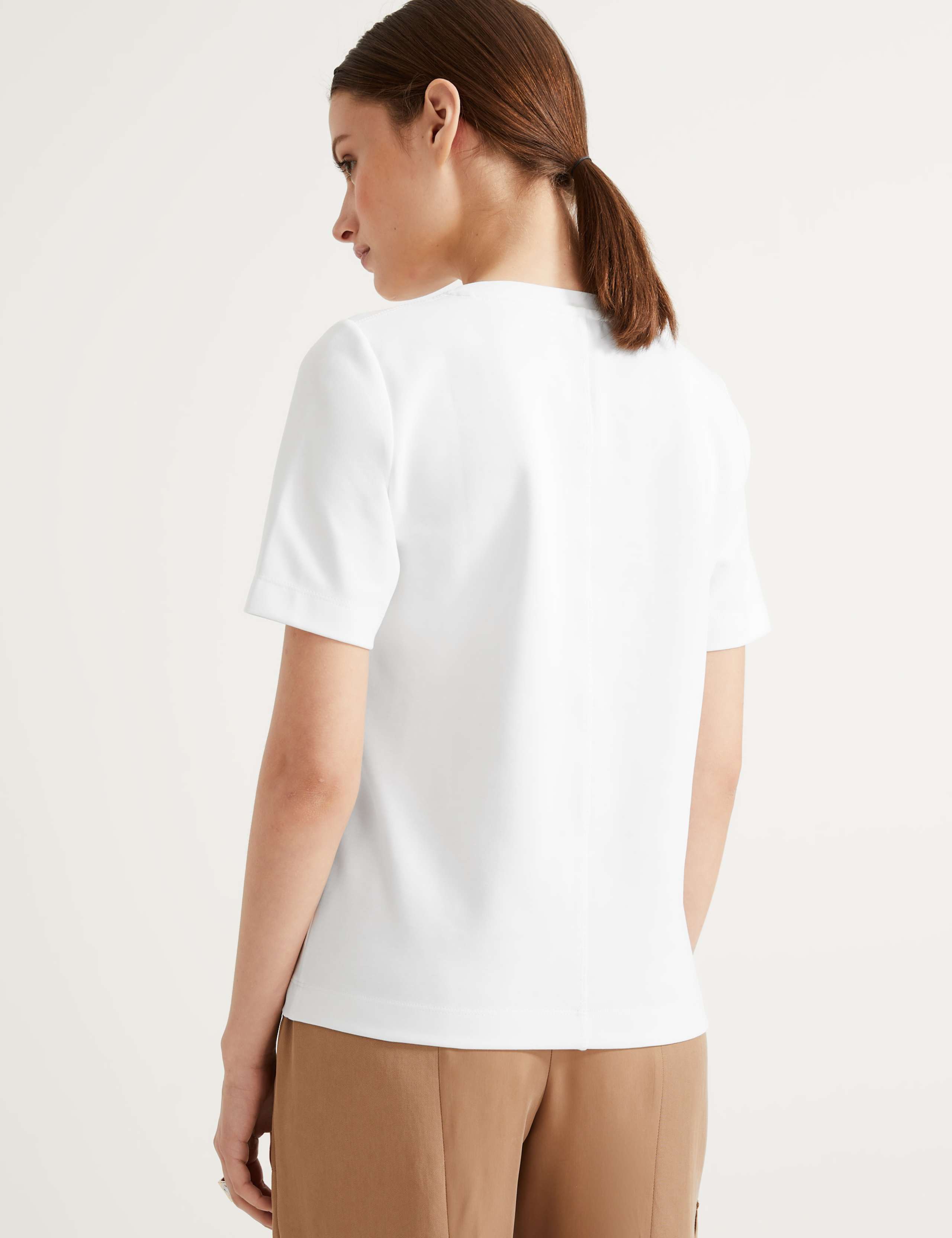 Cotton Rich Crew Neck Short Sleeve T-Shirt 3 of 4