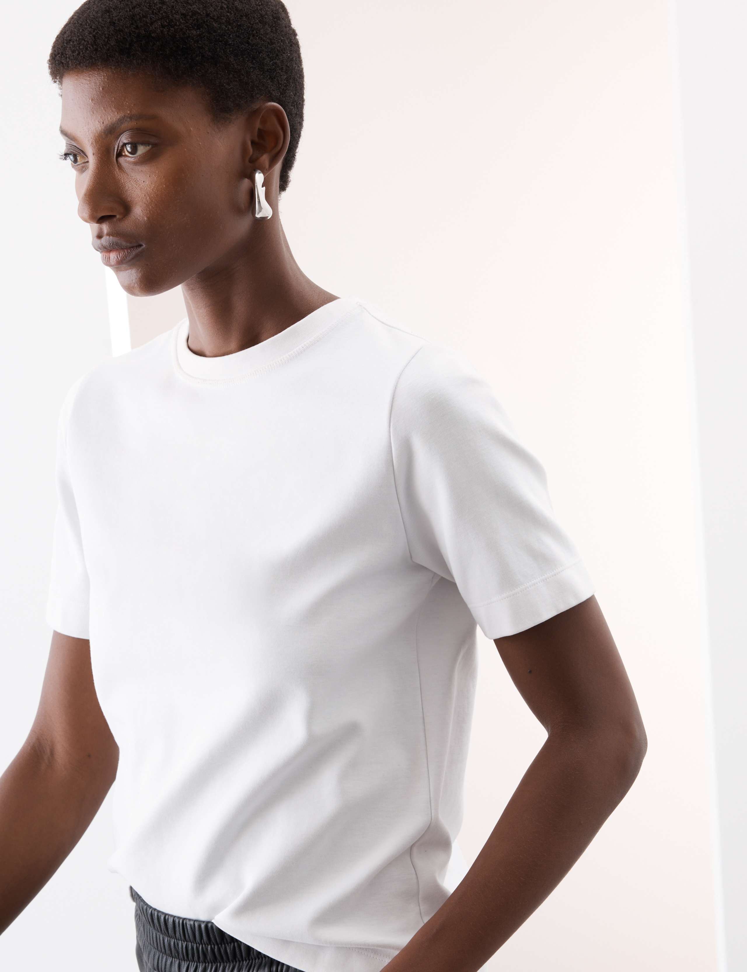 Cotton Rich Crew Neck T-Shirt 5 of 7