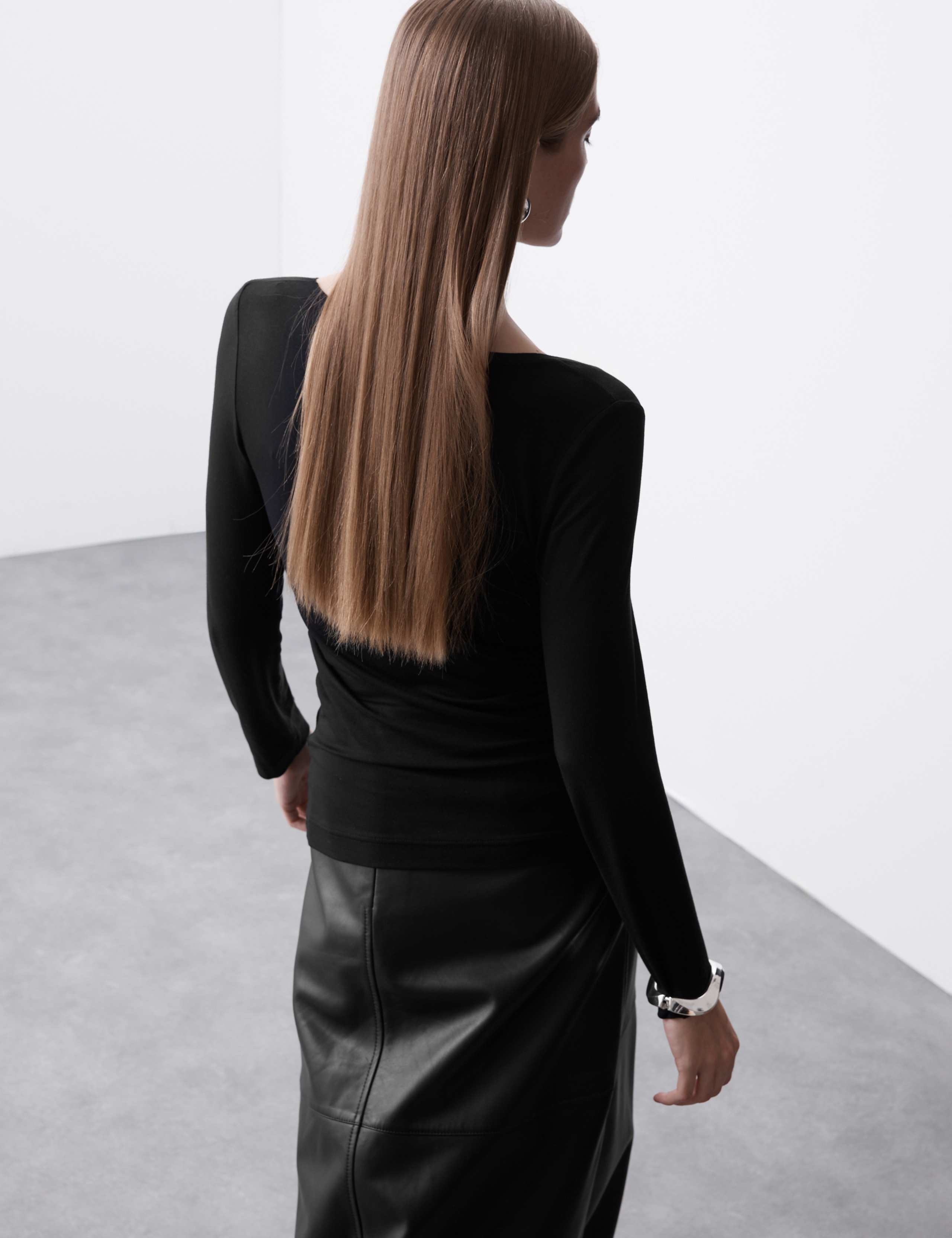 Jersey Scoop Neck Top 4 of 6