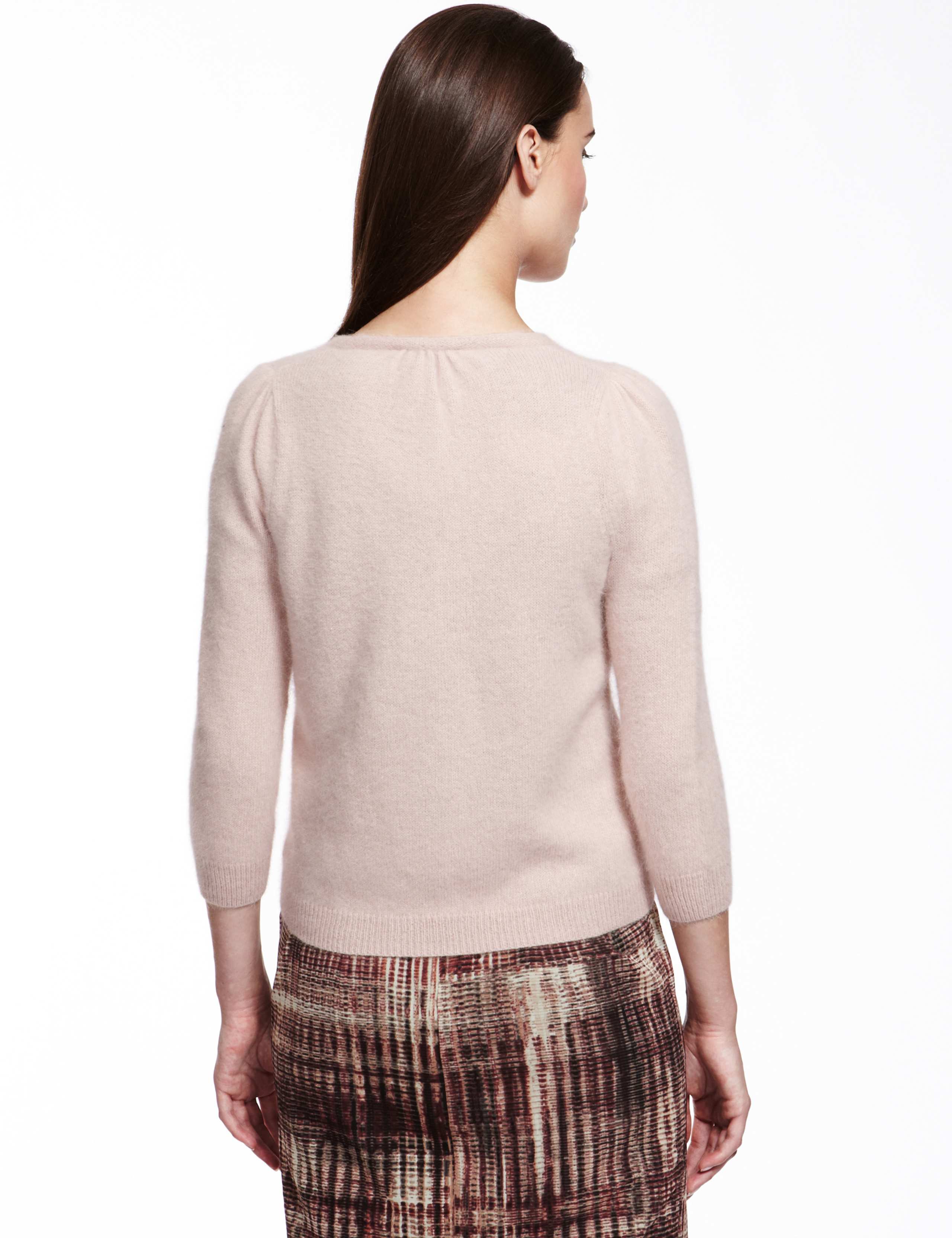 Angora Blend Fluffy Cardigan 6 of 7