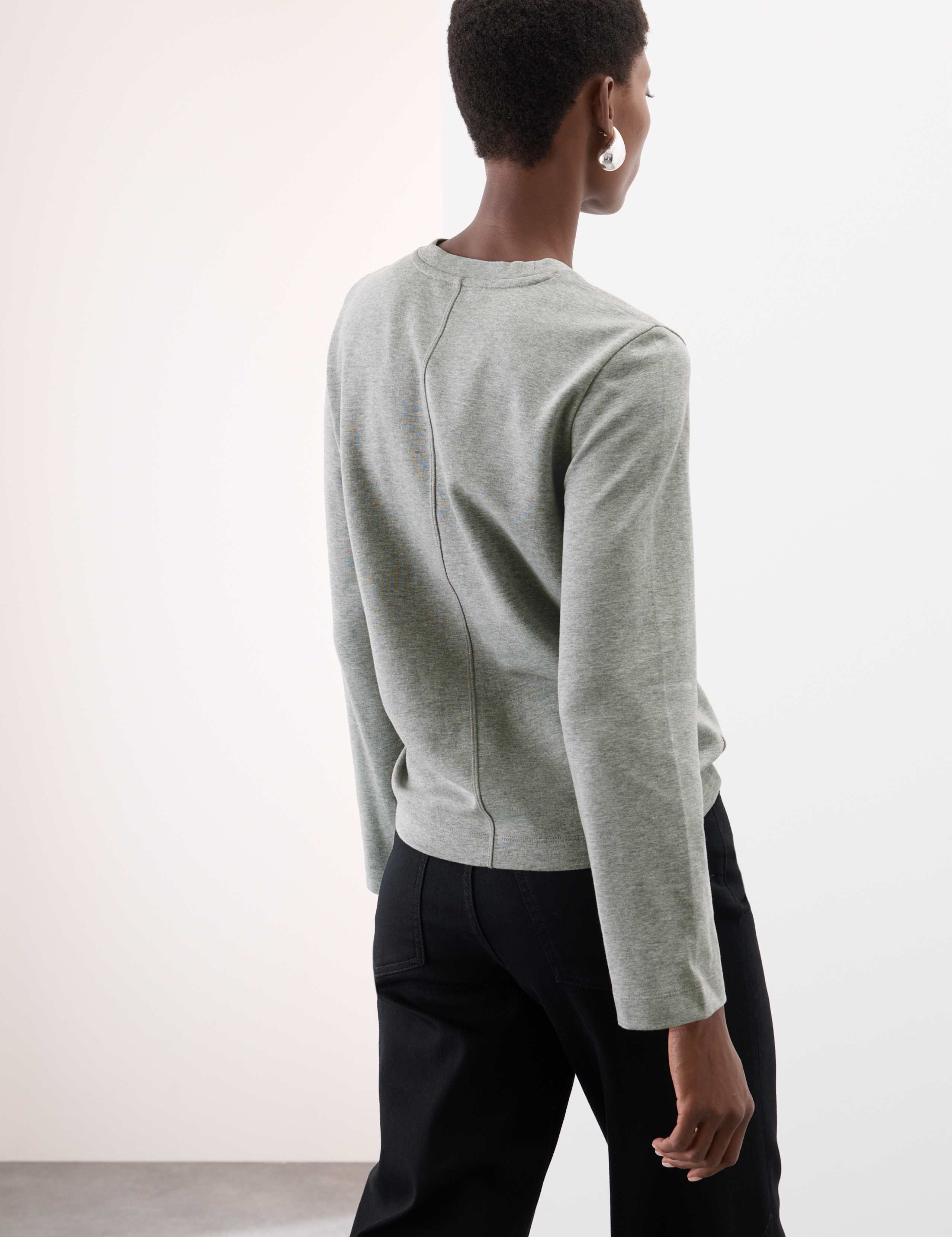 Cotton Rich Crew Neck Top 4 of 6