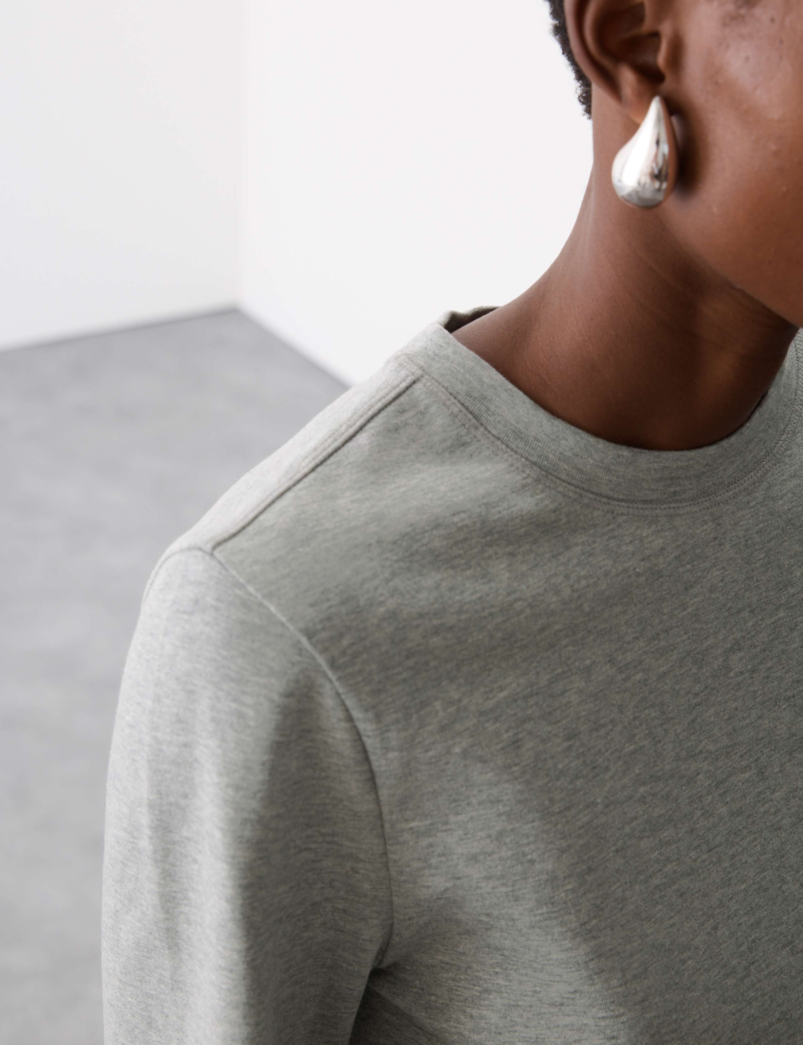 Cotton Rich Crew Neck Top 5 of 6