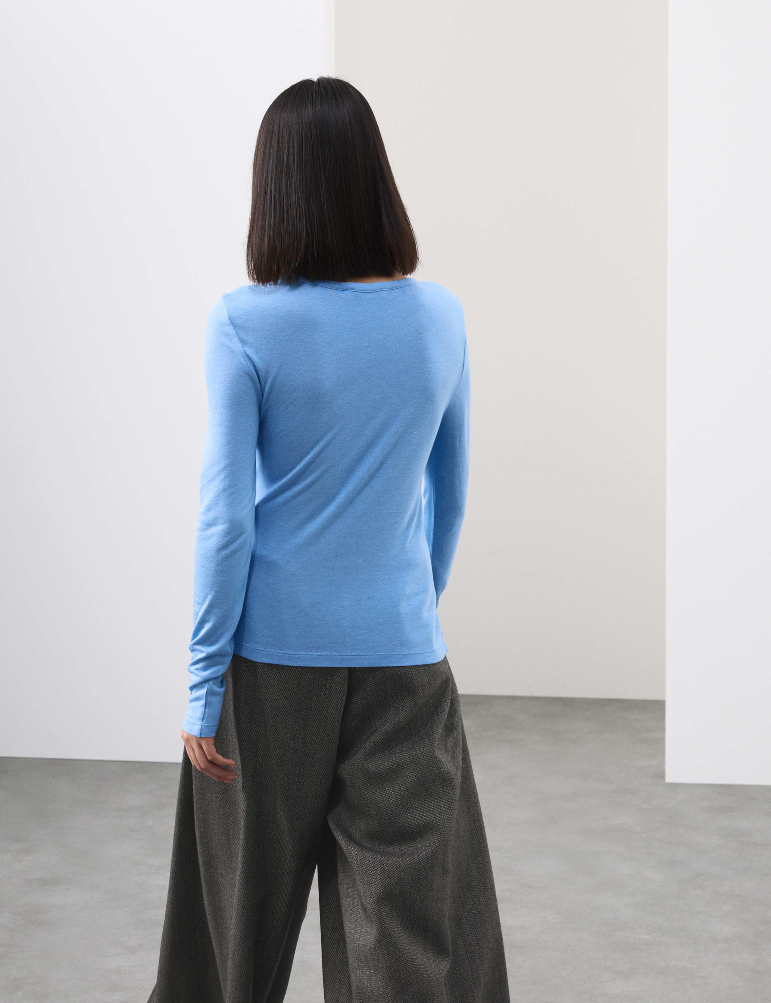 Crew Neck Top with Silk 4 of 5