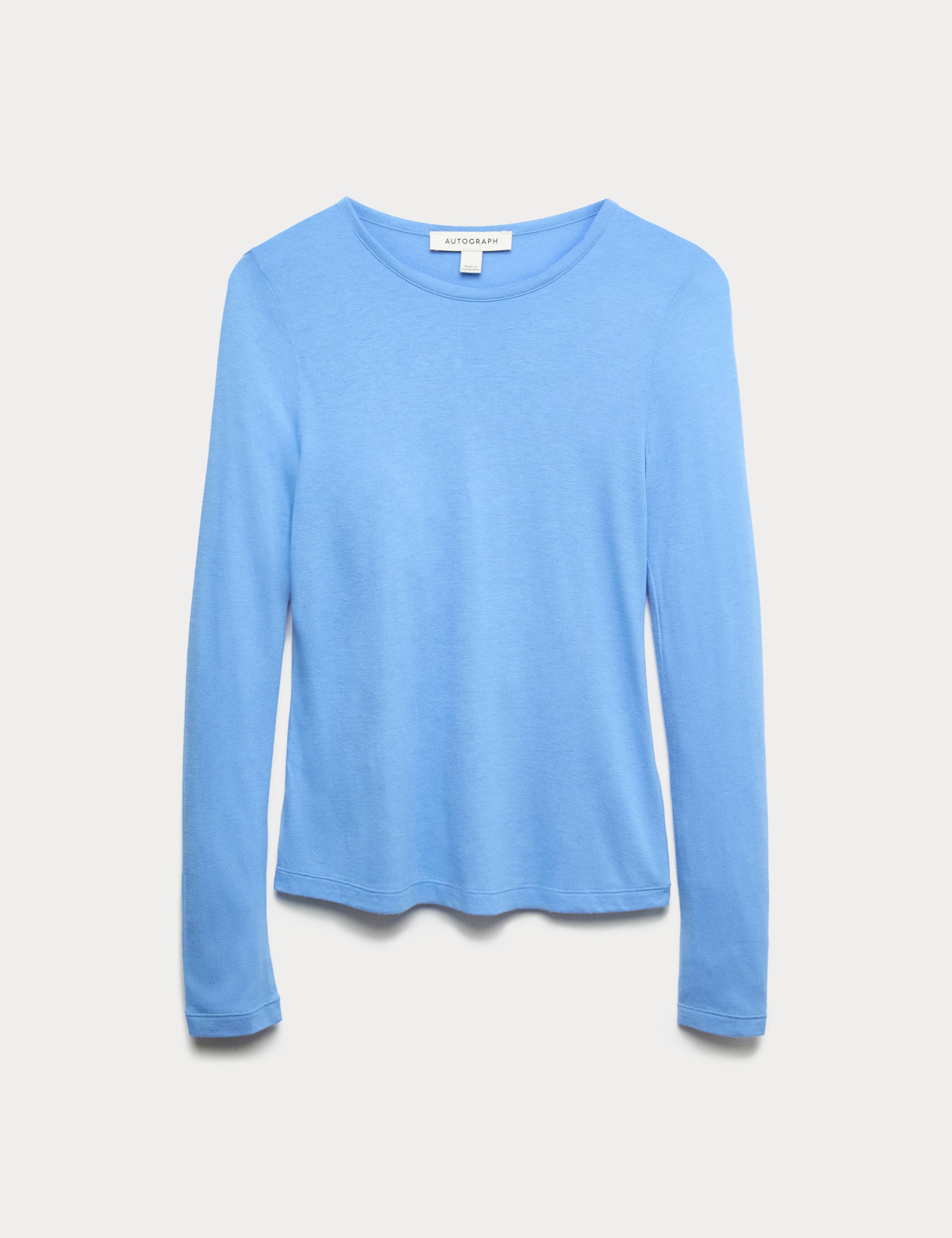 Crew Neck Top with Silk 2 of 5