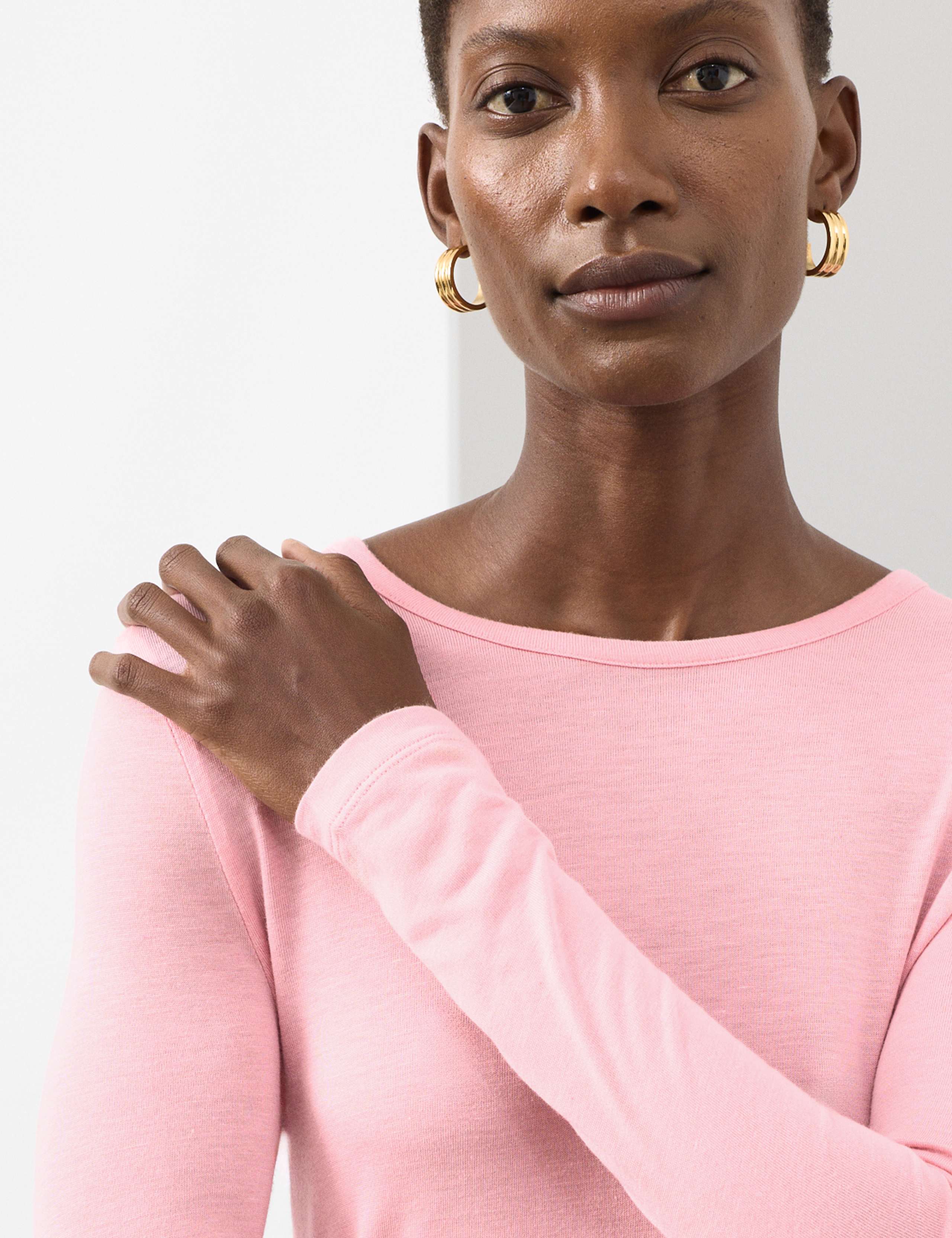 Crew Neck Top with Silk 4 of 6