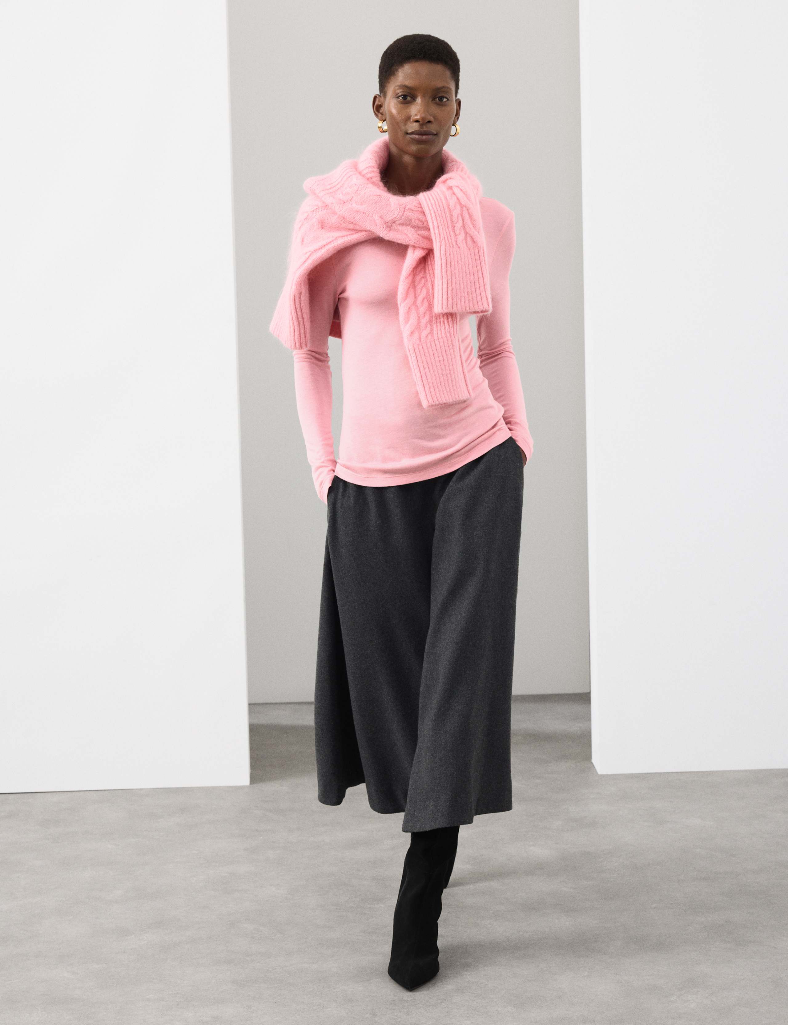 Crew Neck Top with Silk 5 of 6