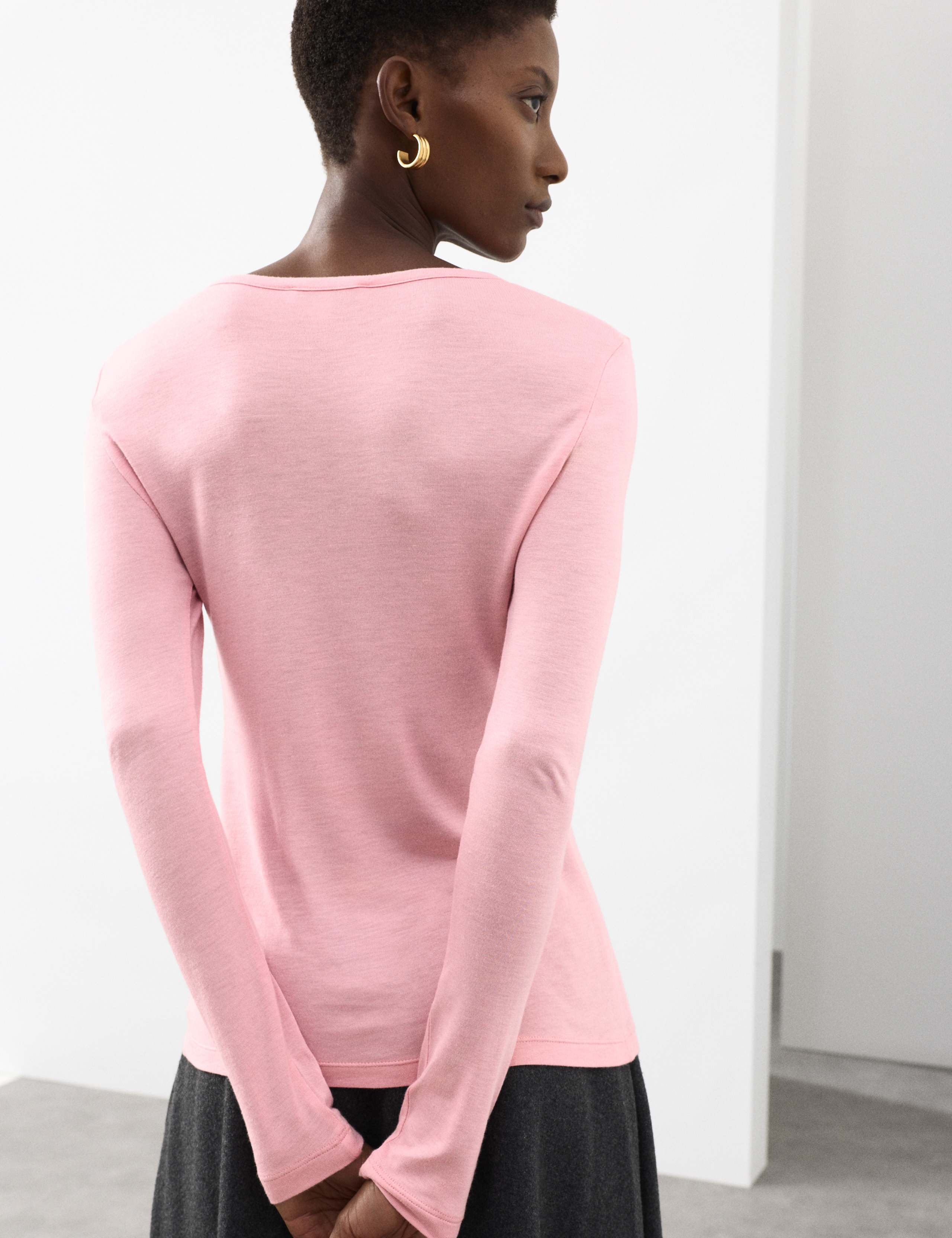 Crew Neck Top with Silk 6 of 6