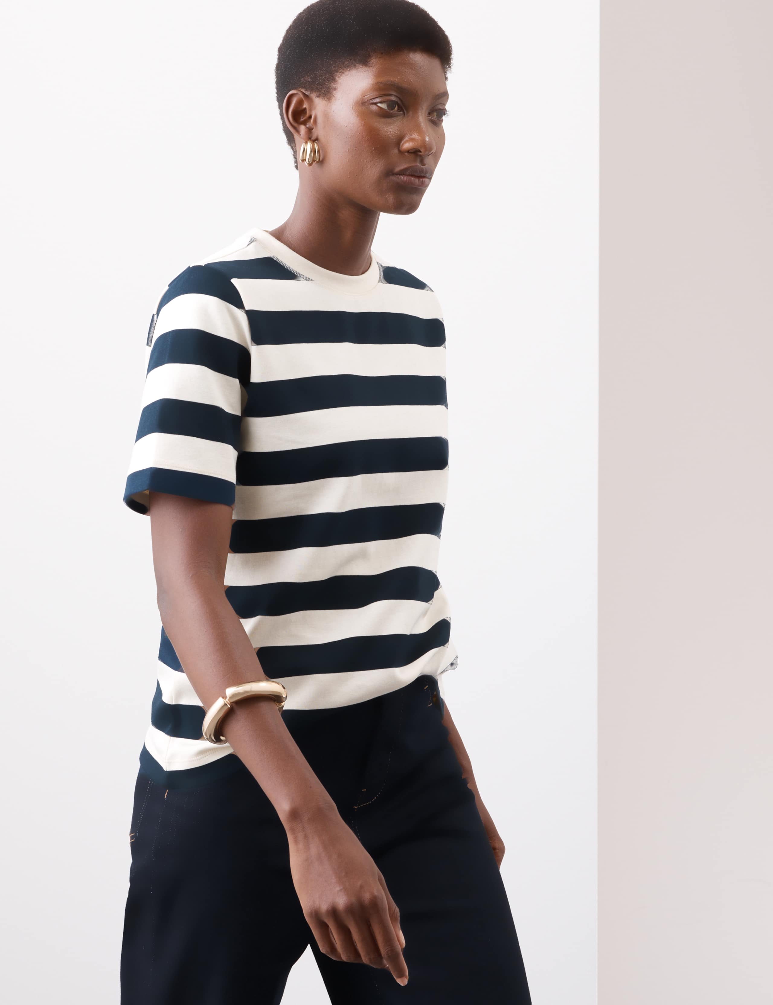 Cotton Rich Striped T-Shirt 5 of 5