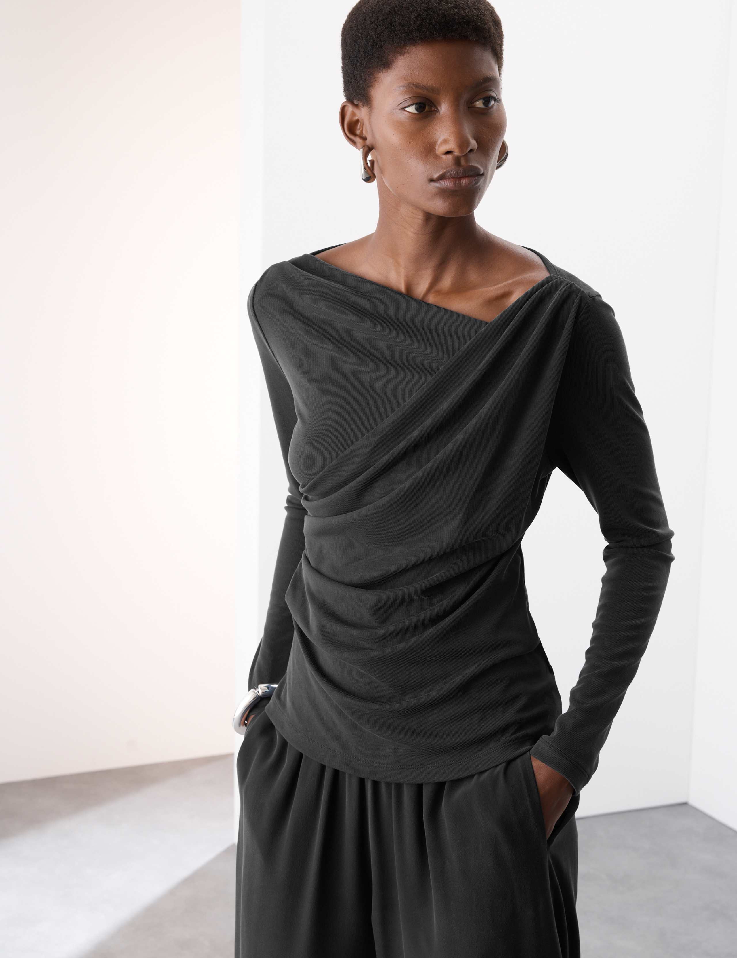 Modal Rich Draped Top 5 of 6