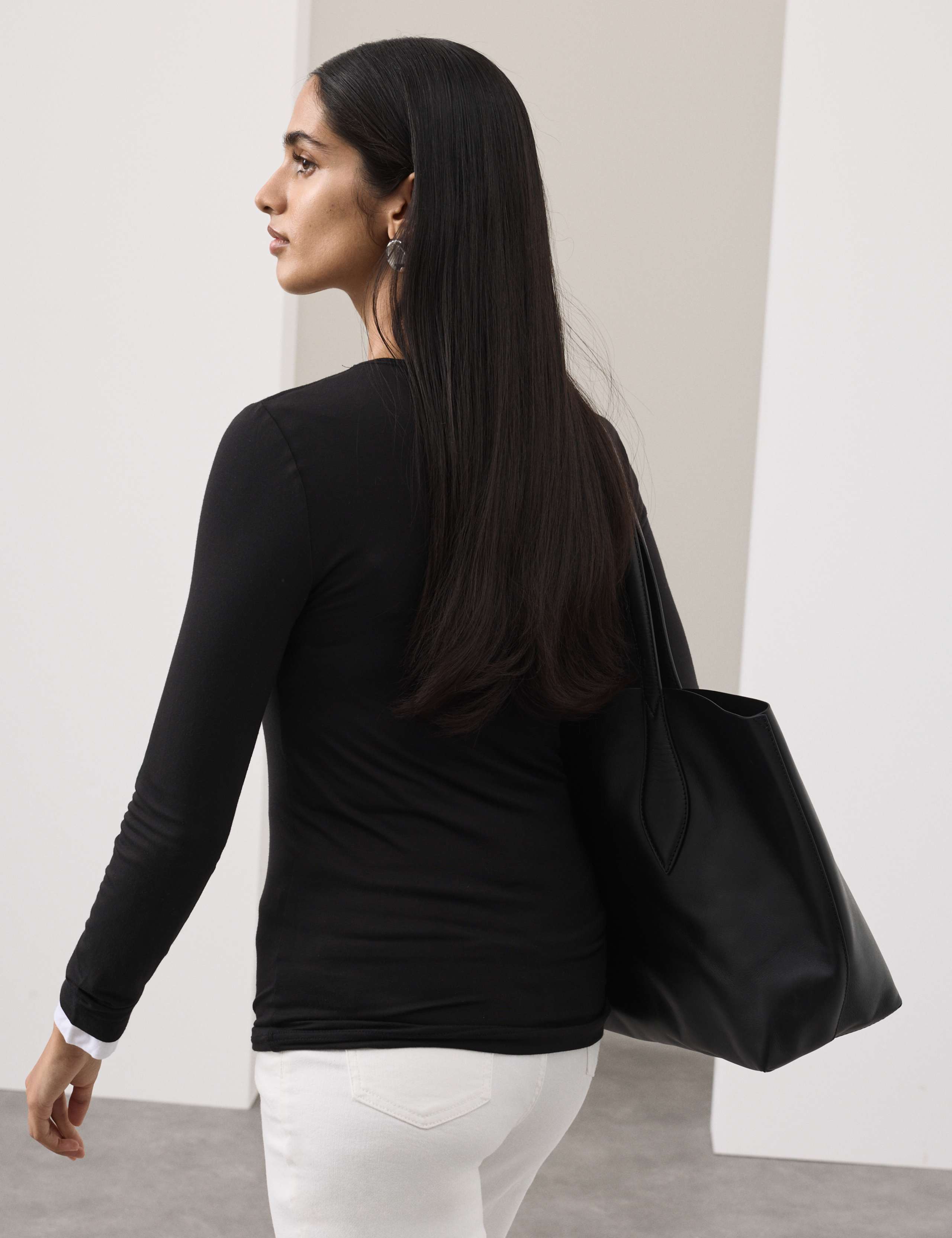 Jersey Crew Neck Top 5 of 6