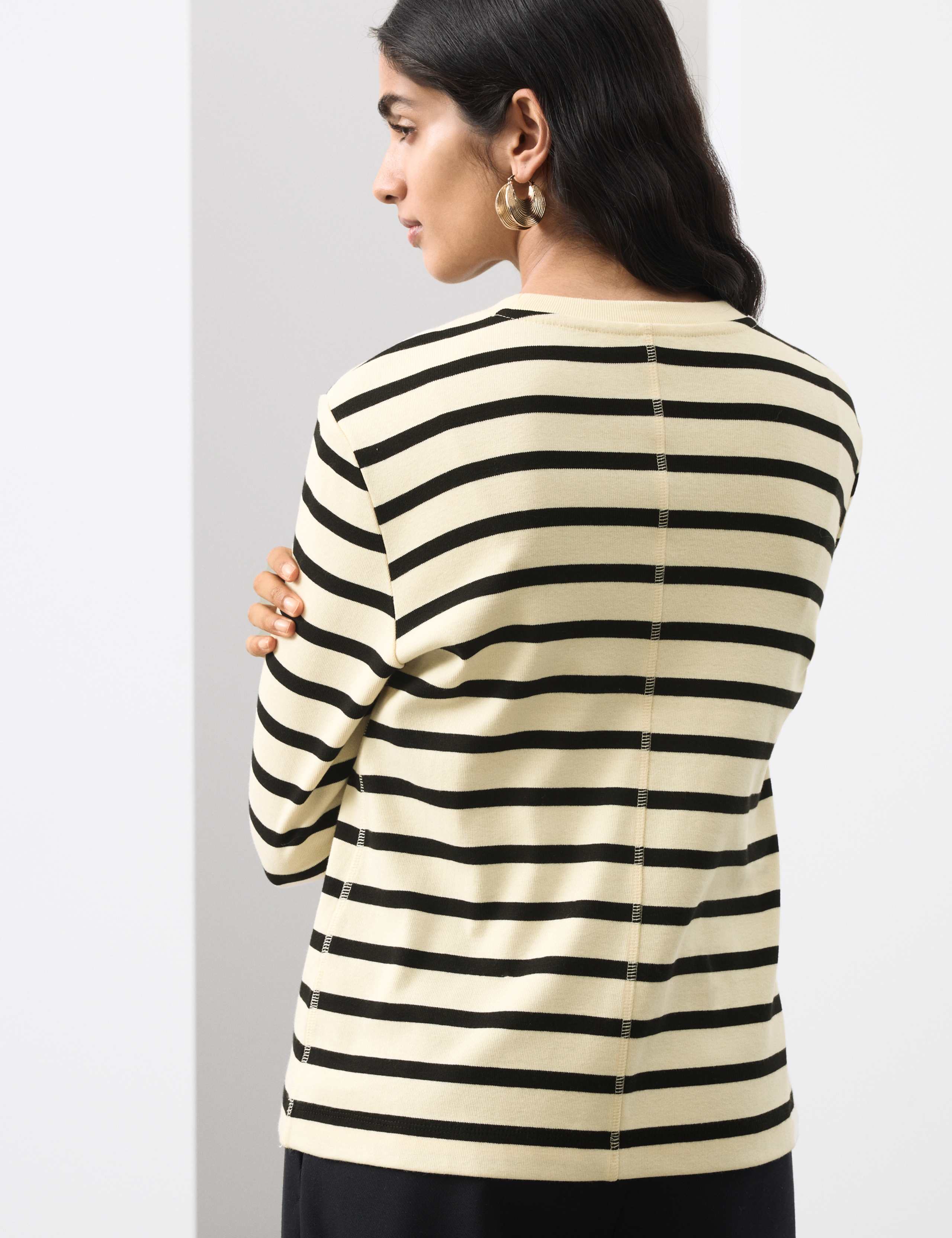 Pure Cotton Striped Top 5 of 7