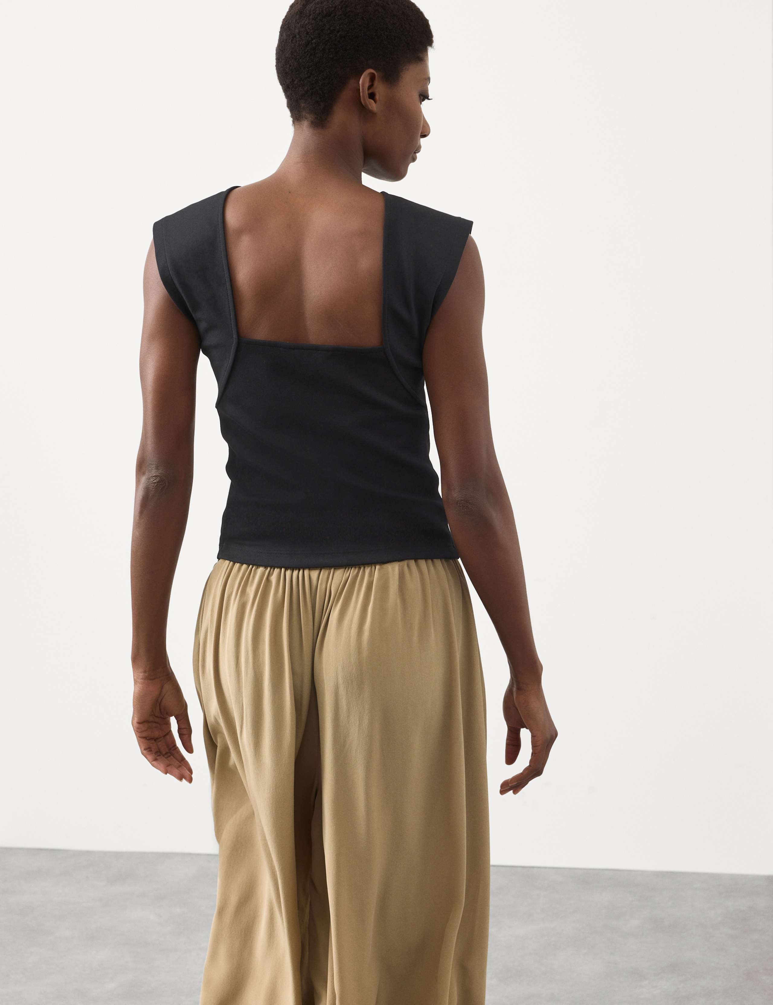 Cotton Rich Open Back Vest Top 5 of 7