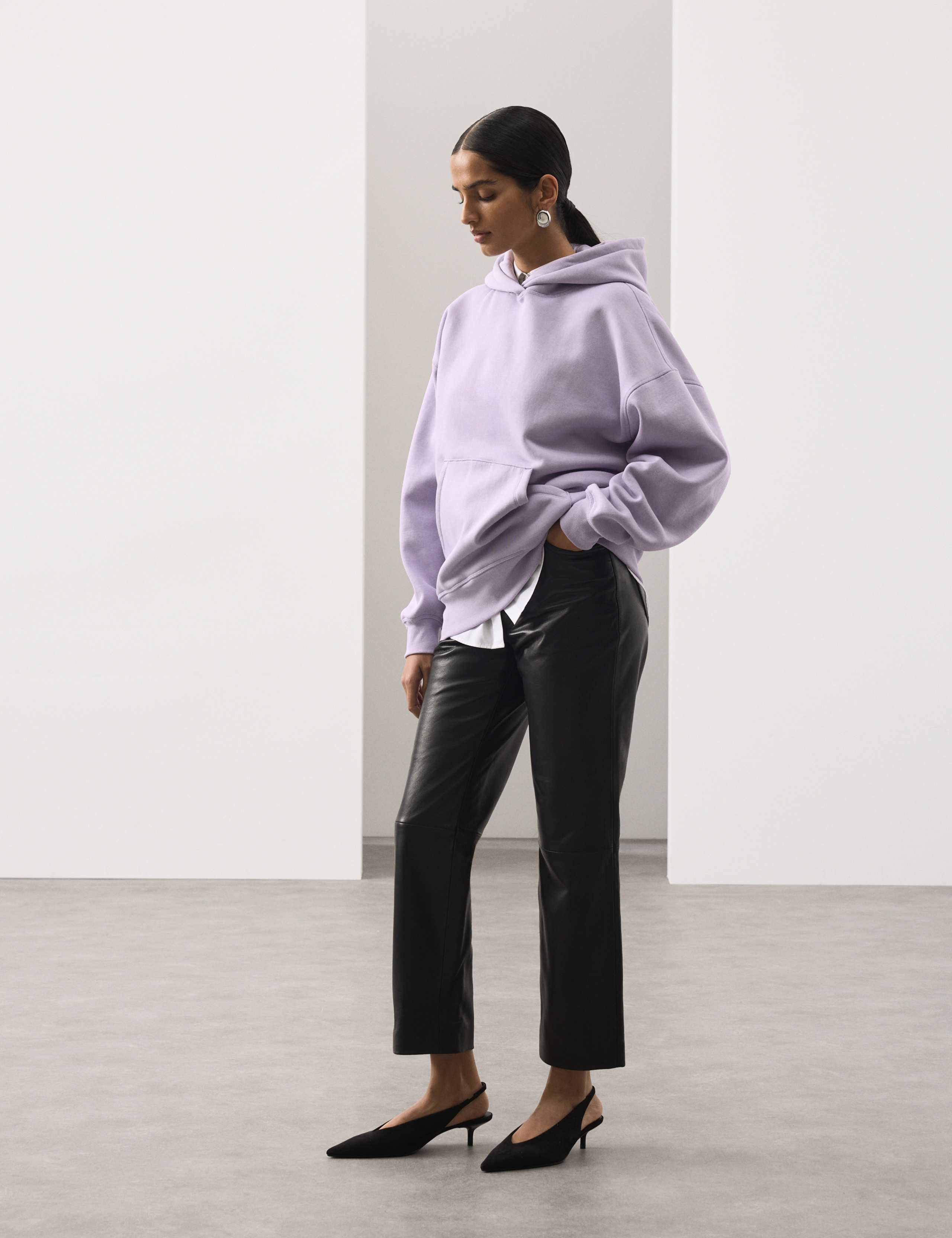 Cotton Rich Brushed Hoodie 1 of 4