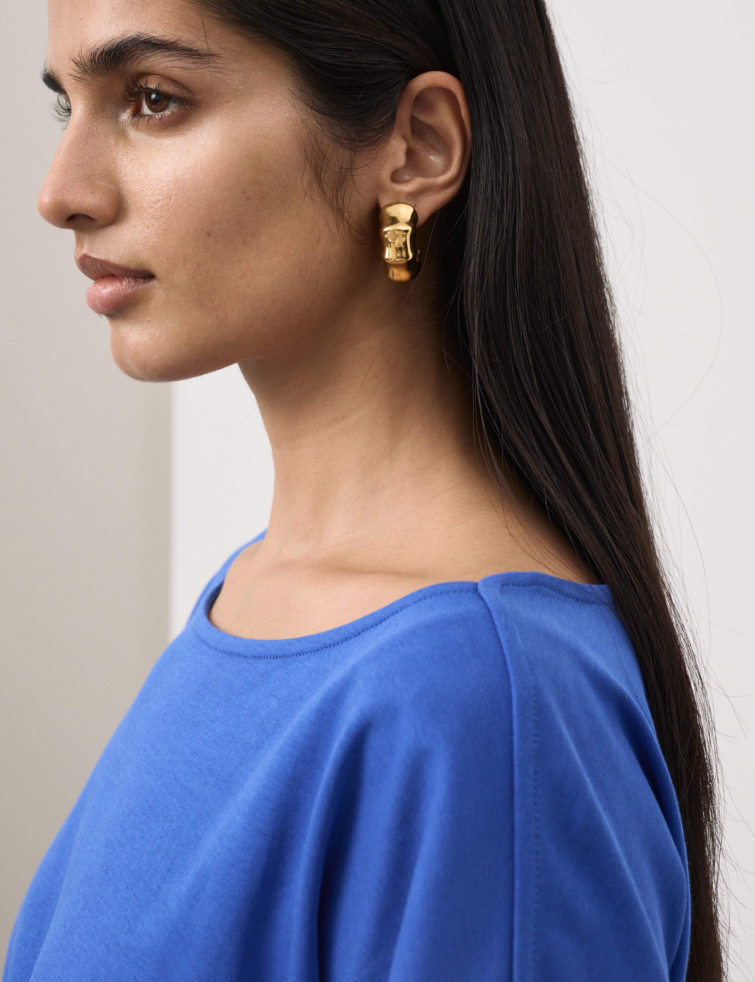 Pure Cotton Asymmetric T-Shirt 3 of 6