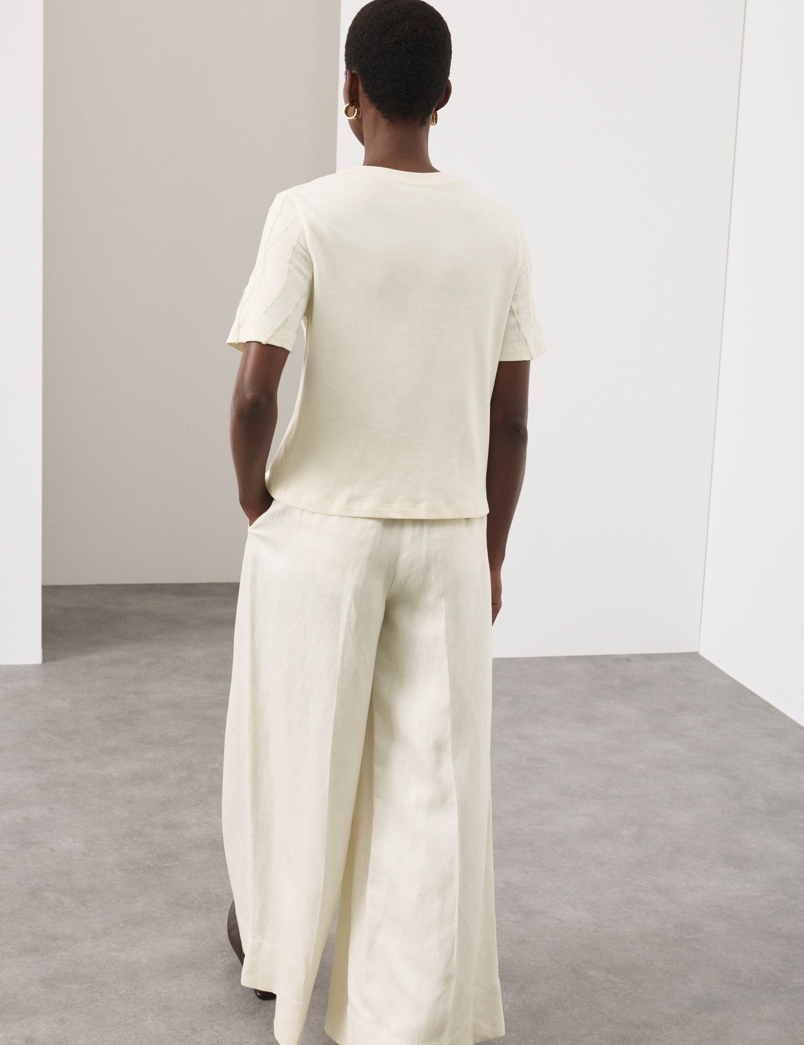 Pure Cotton Embroidered T-Shirt 4 of 7