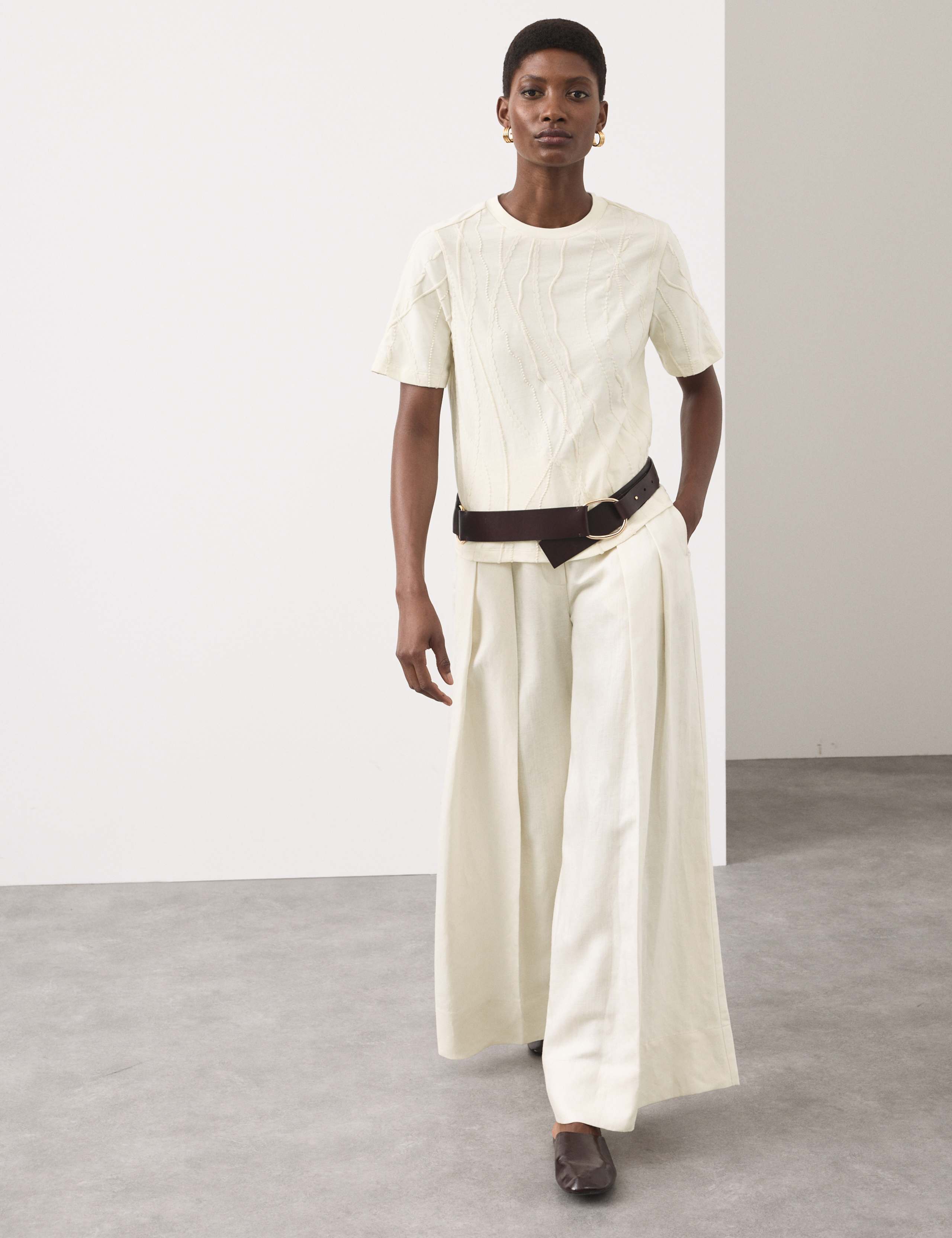 Pure Cotton Embroidered T-Shirt 6 of 7