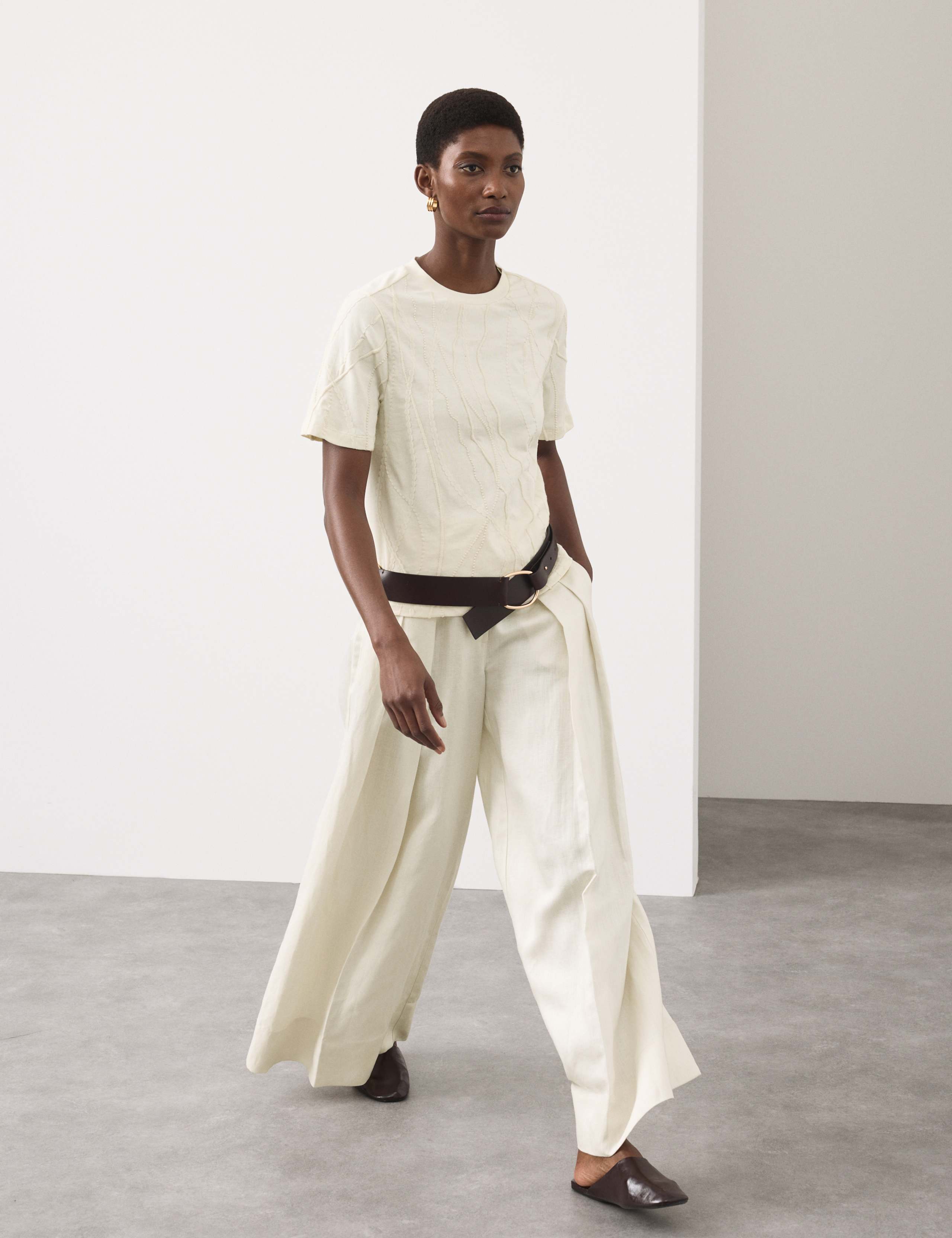 Pure Cotton Embroidered T-Shirt 7 of 7