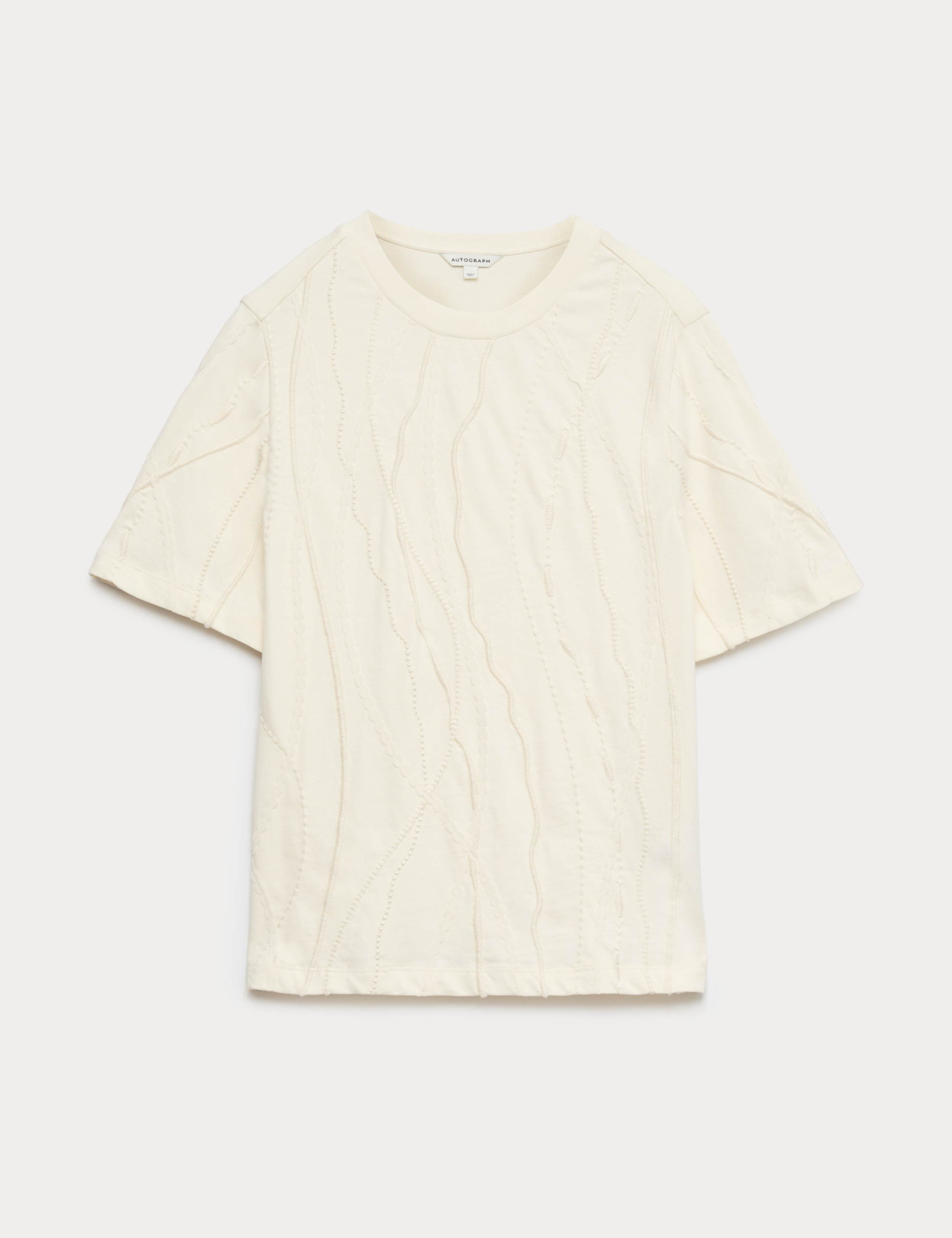 Pure Cotton Embroidered T-Shirt 2 of 7