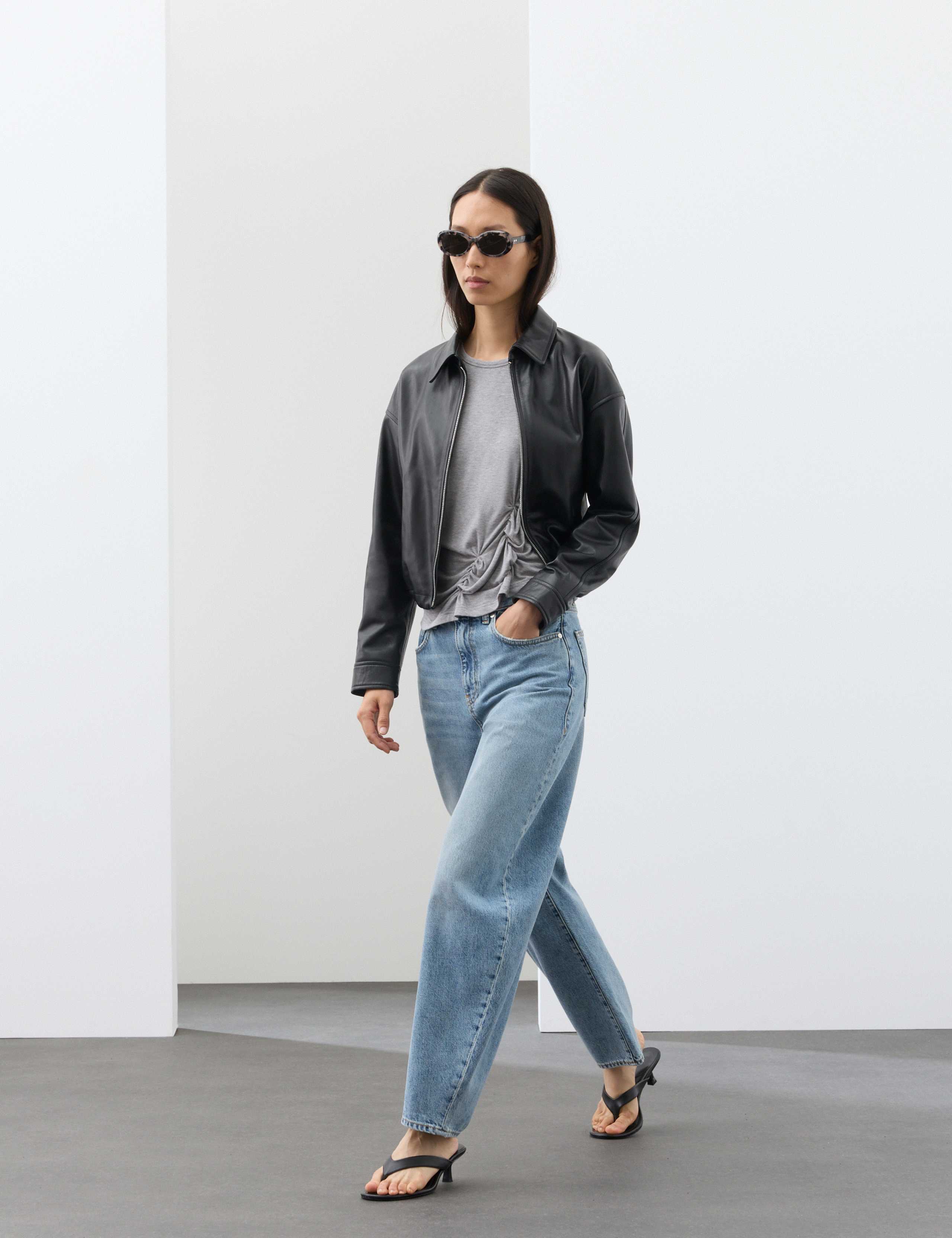 Jersey Regular Fit Ruched T-Shirt 4 of 7