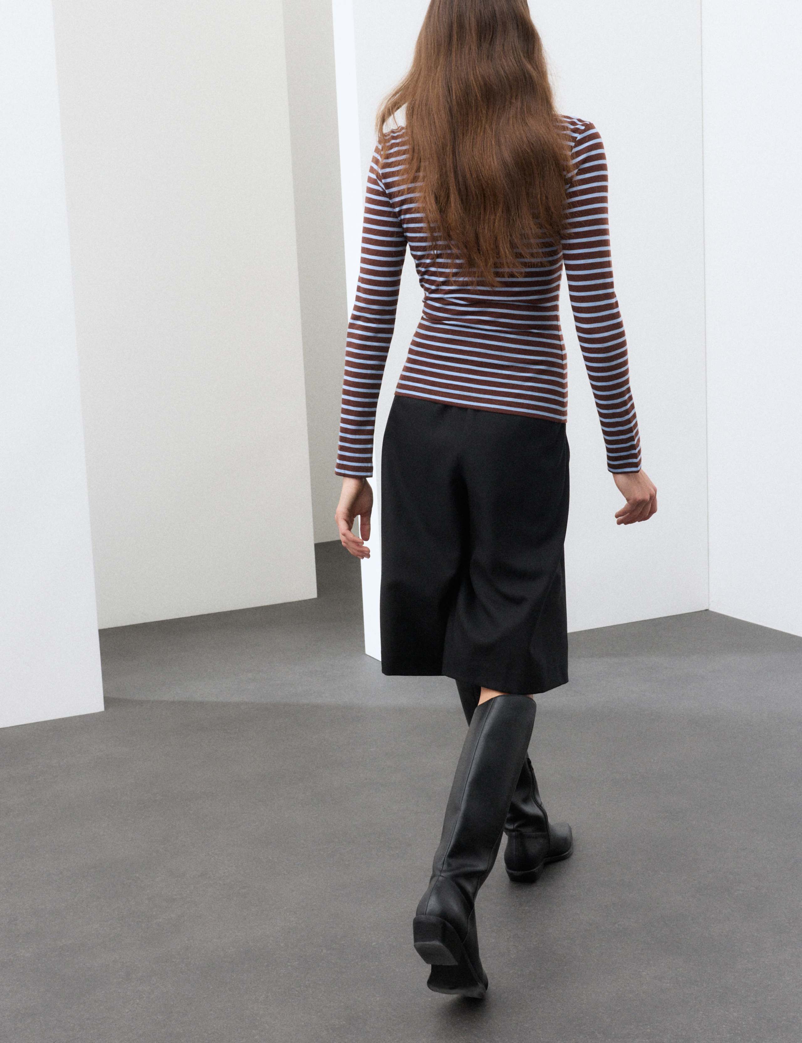 Striped Regular Fit Top with Wool 3 of 6