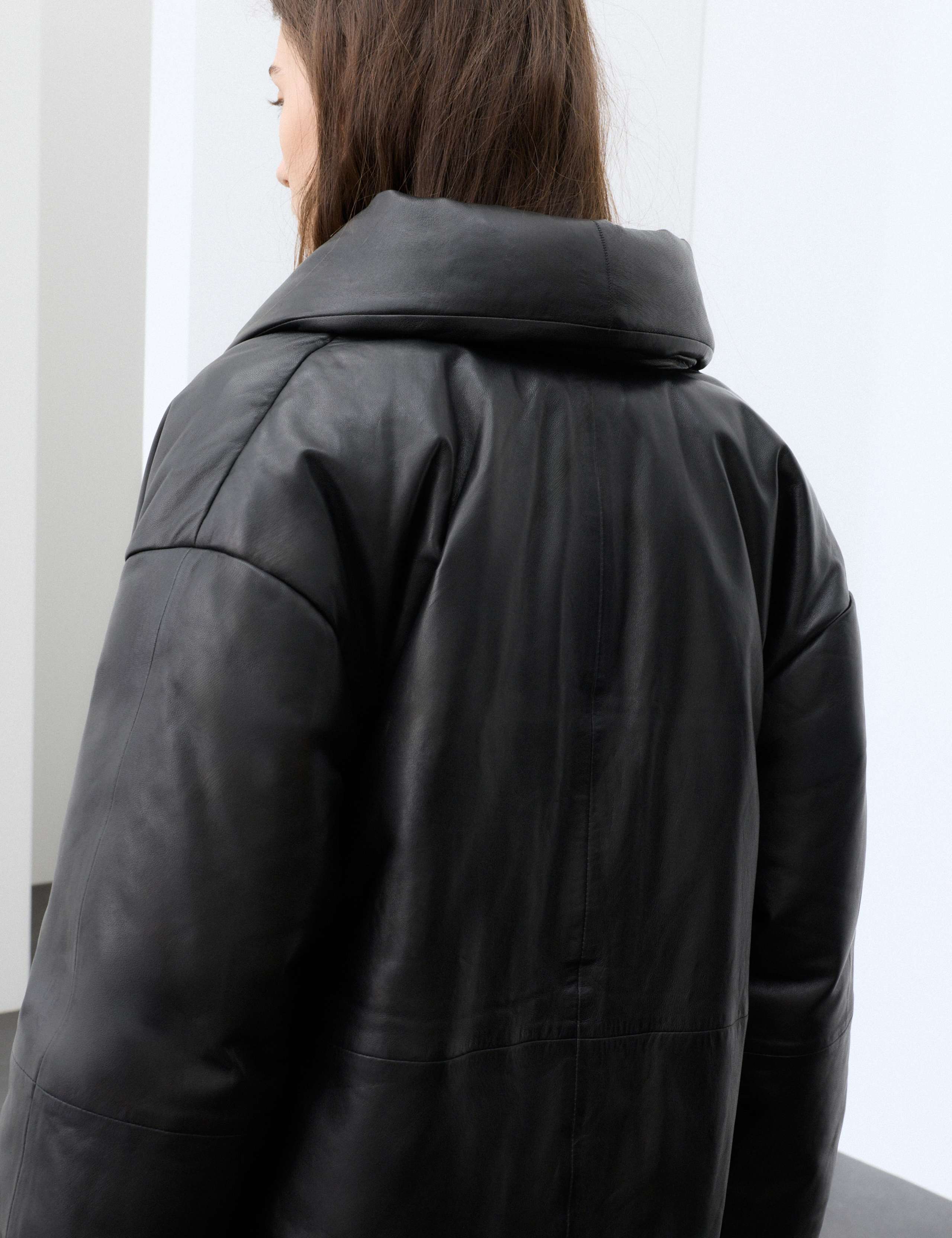 Pure Leather Padded Jacket 6 of 7