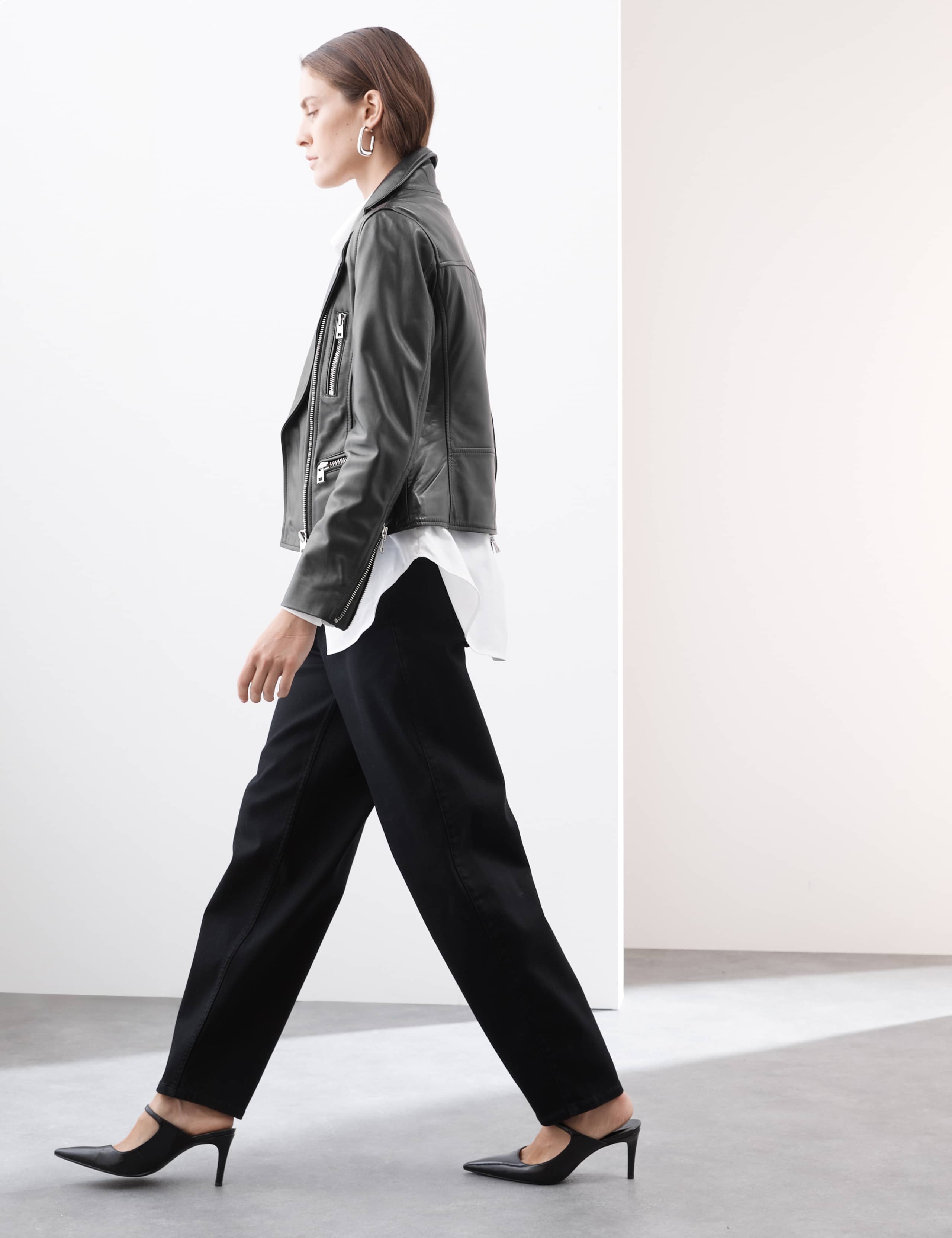 Leather Biker Jacket 6 of 8