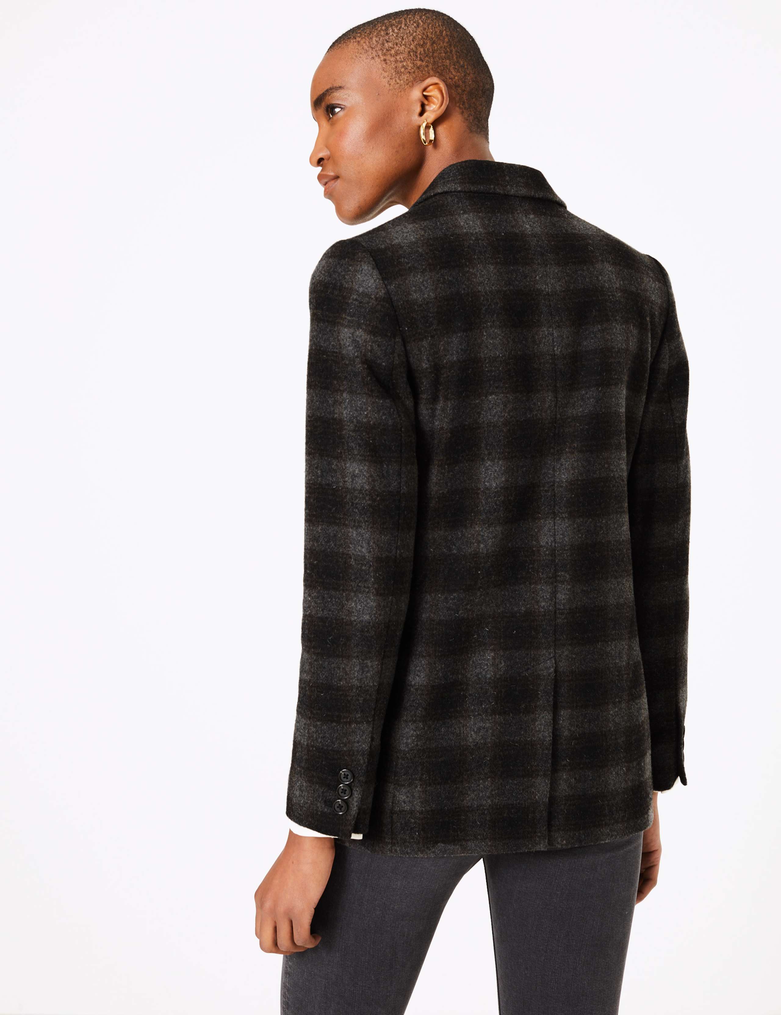 Checked Double Breasted Blazer 4 of 7