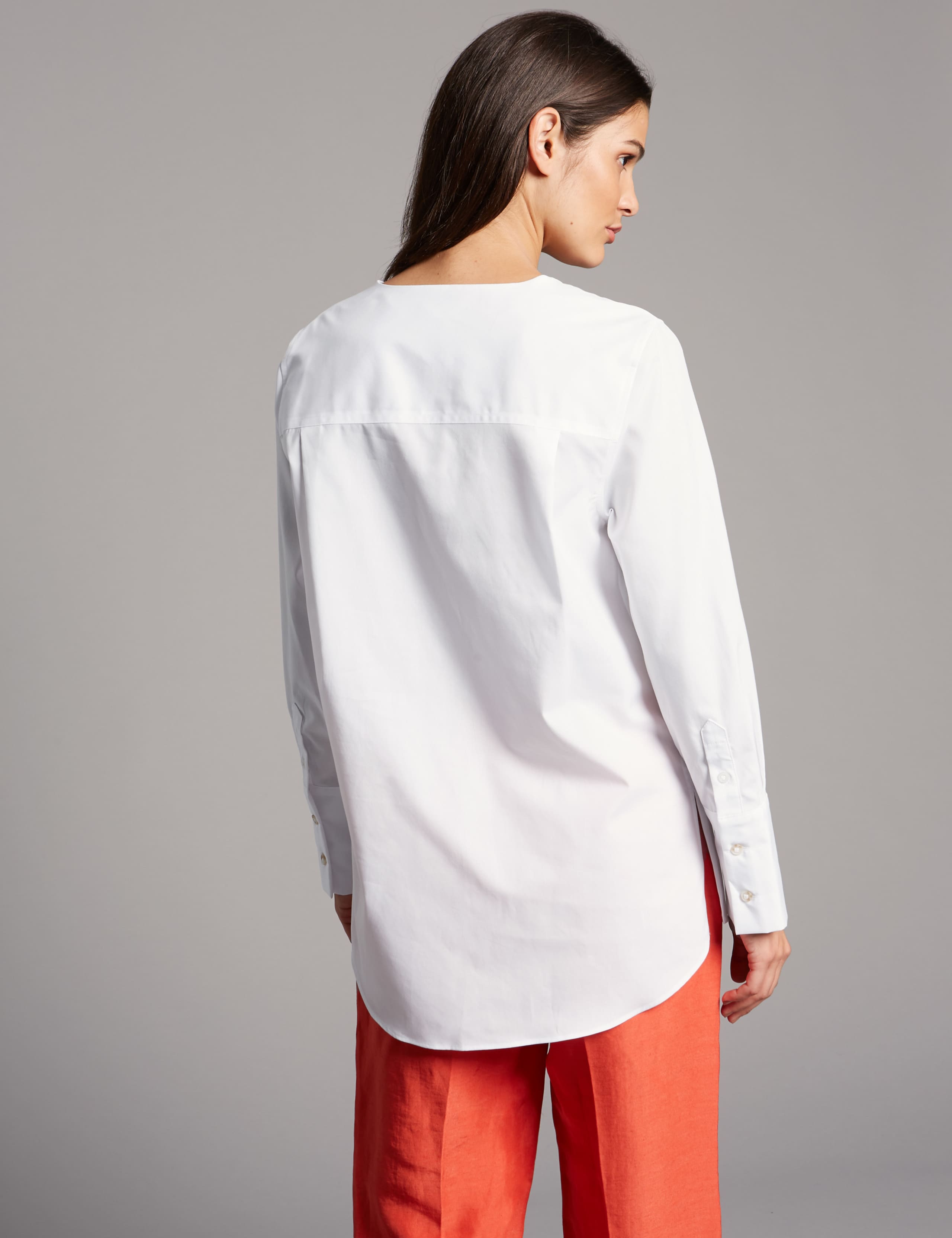 Pure Cotton Round Neck Long Sleeve Shirt 4 of 5