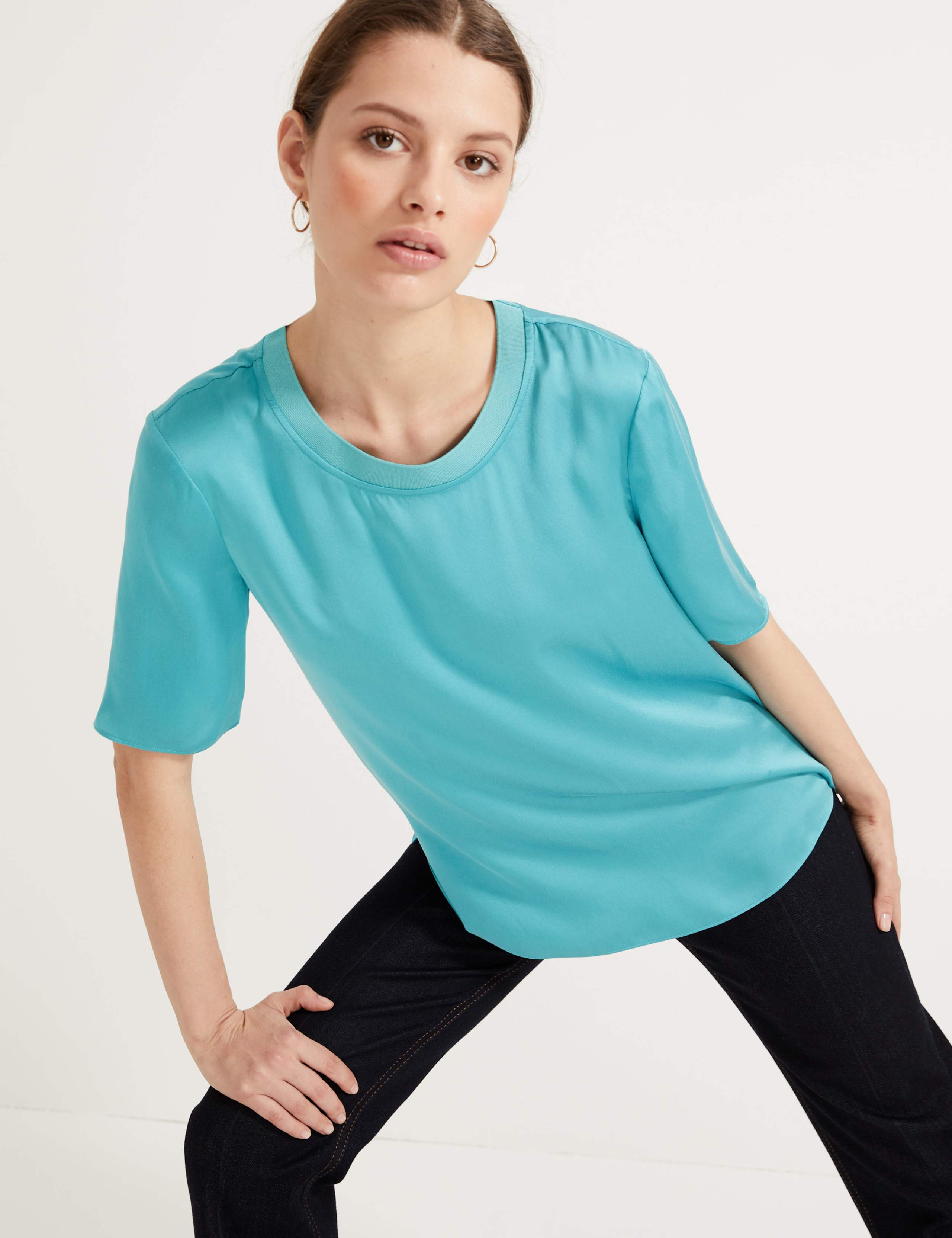 Pure Silk Short Sleeve Top 4 of 5