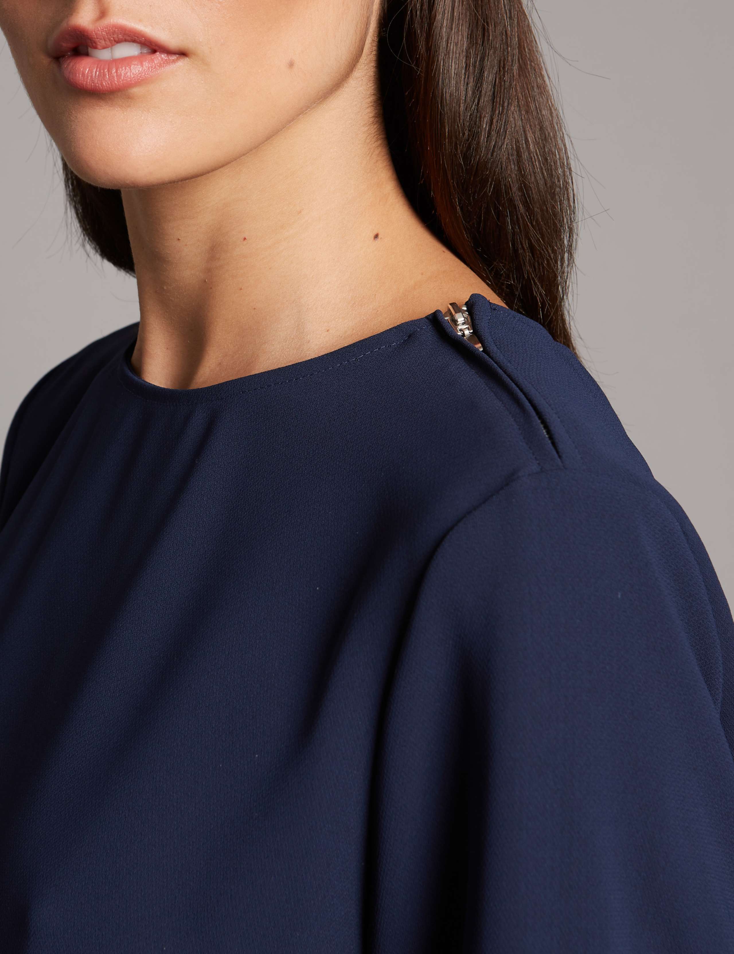 Round Neck Half Sleeve Shell Top 5 of 5