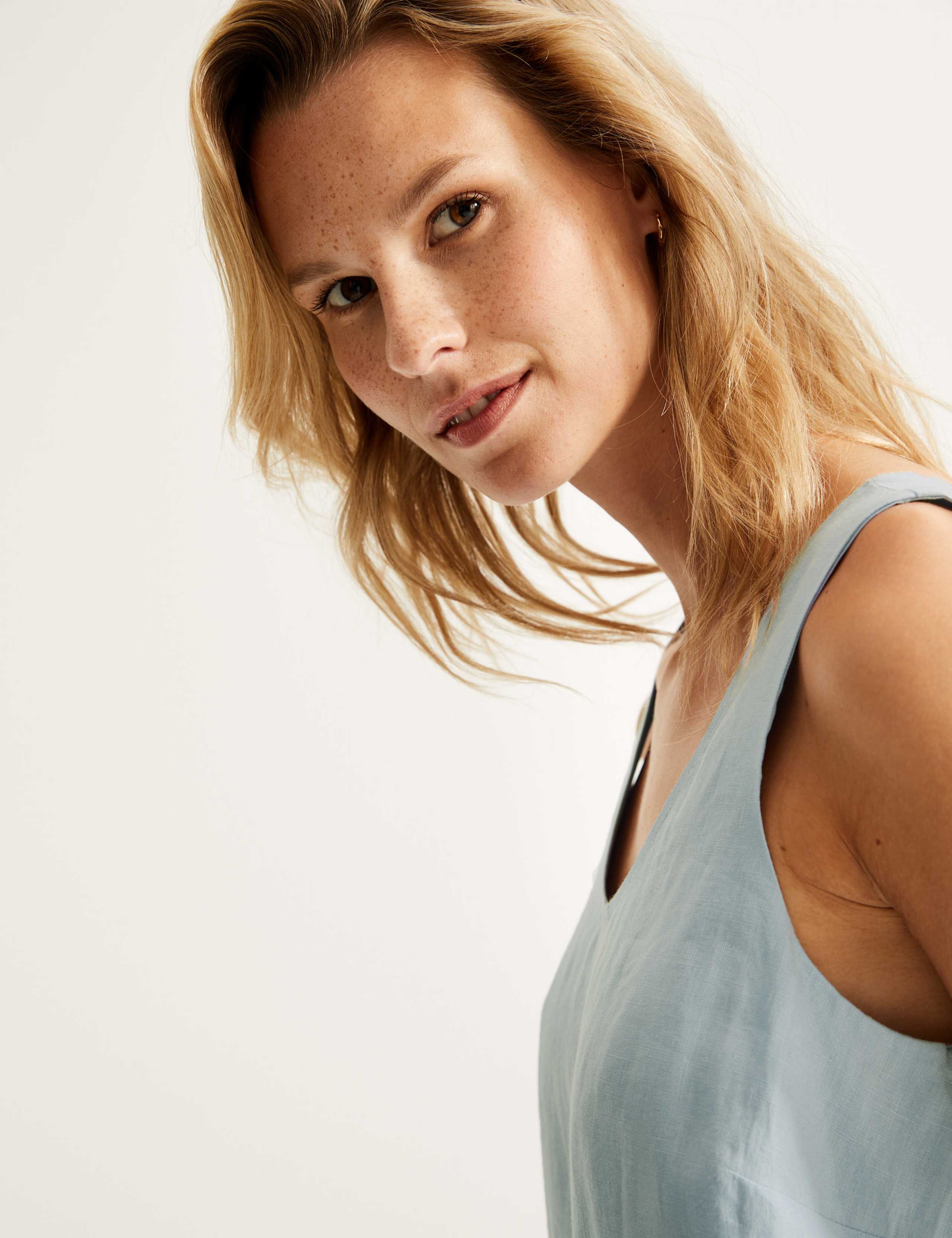 Pure Irish Linen Sleeveless Cami Top 5 of 6